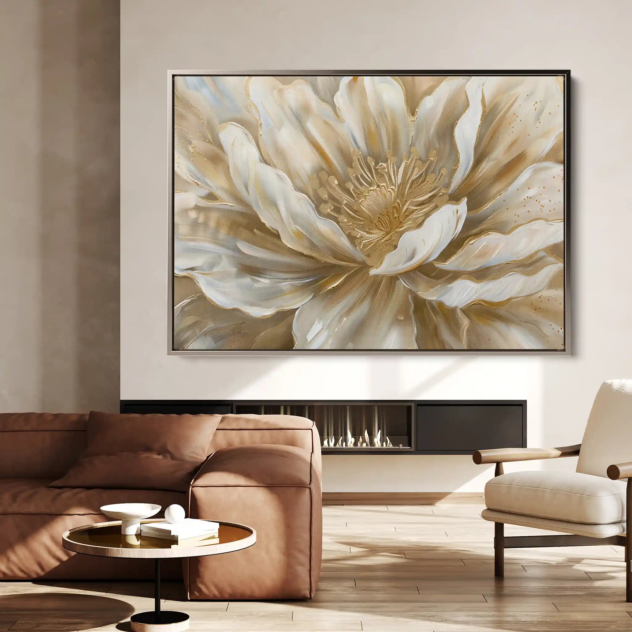 Floral Canvas Wall Art WAD849-F 90 x 60 cm / Stretched on hidden frame