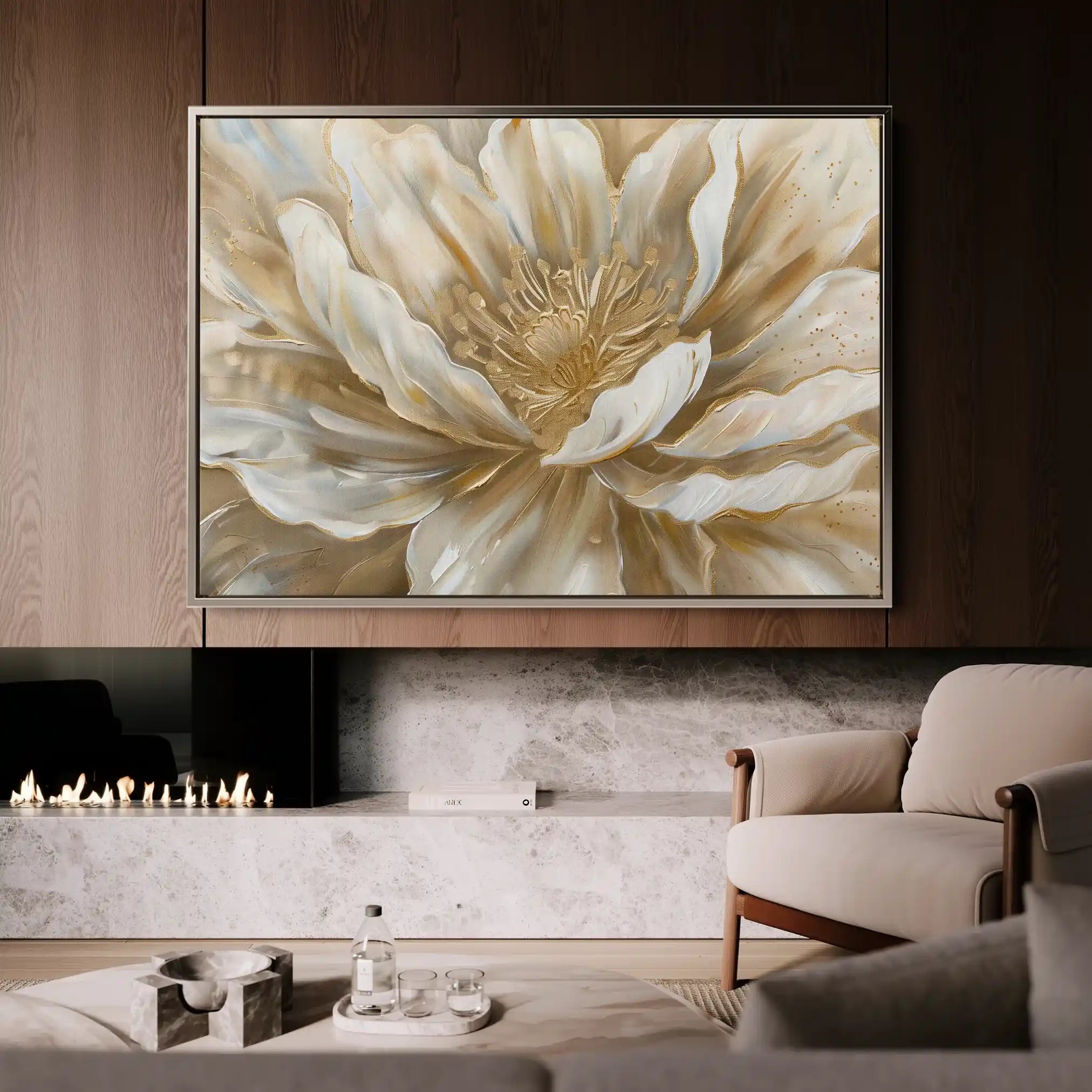 Floral Canvas Wall Art WAD849-F 90 x 60 cm / Stretched on hidden frame