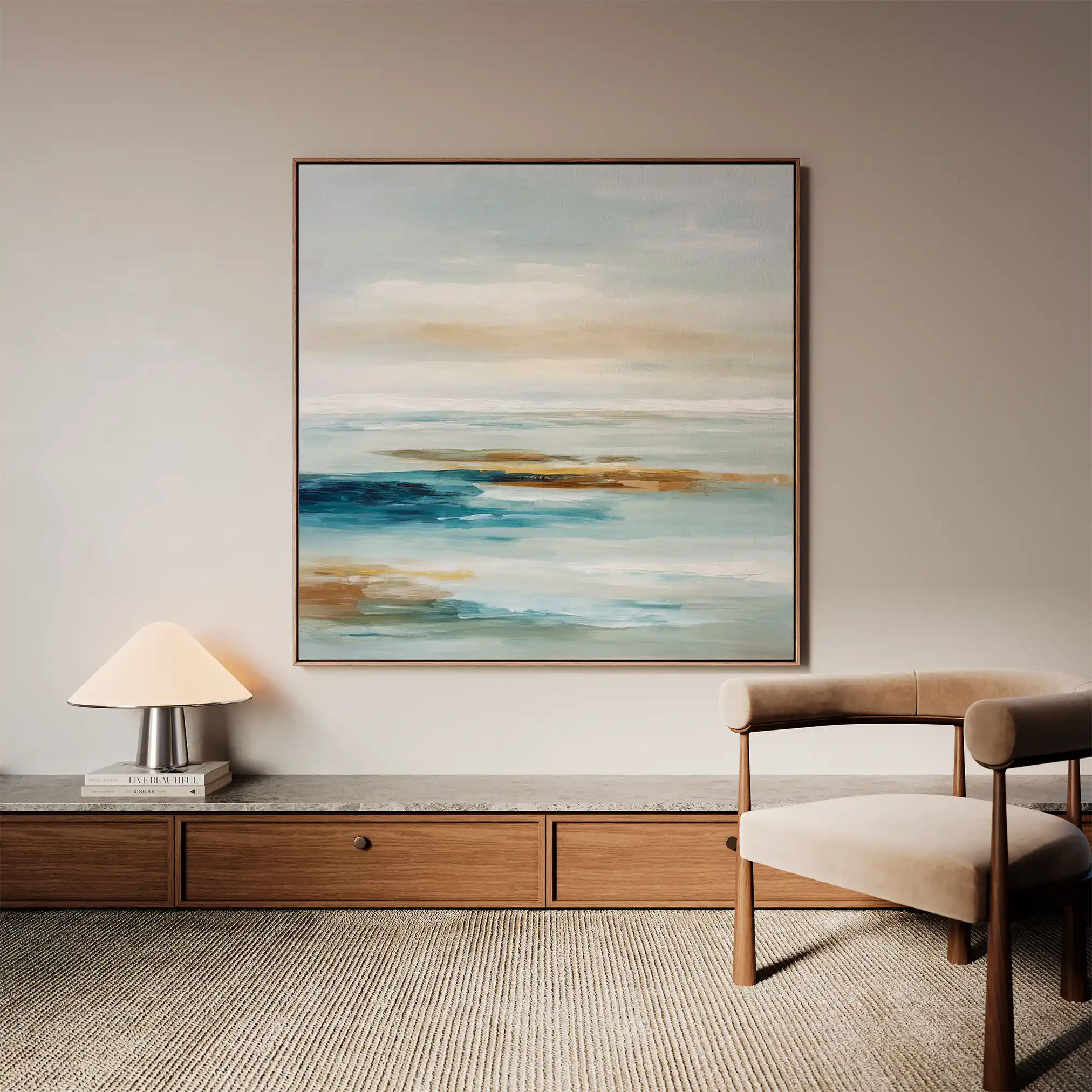 Abstract 850 Canvas Art 60 x 60 cm / Stretched on hidden frame