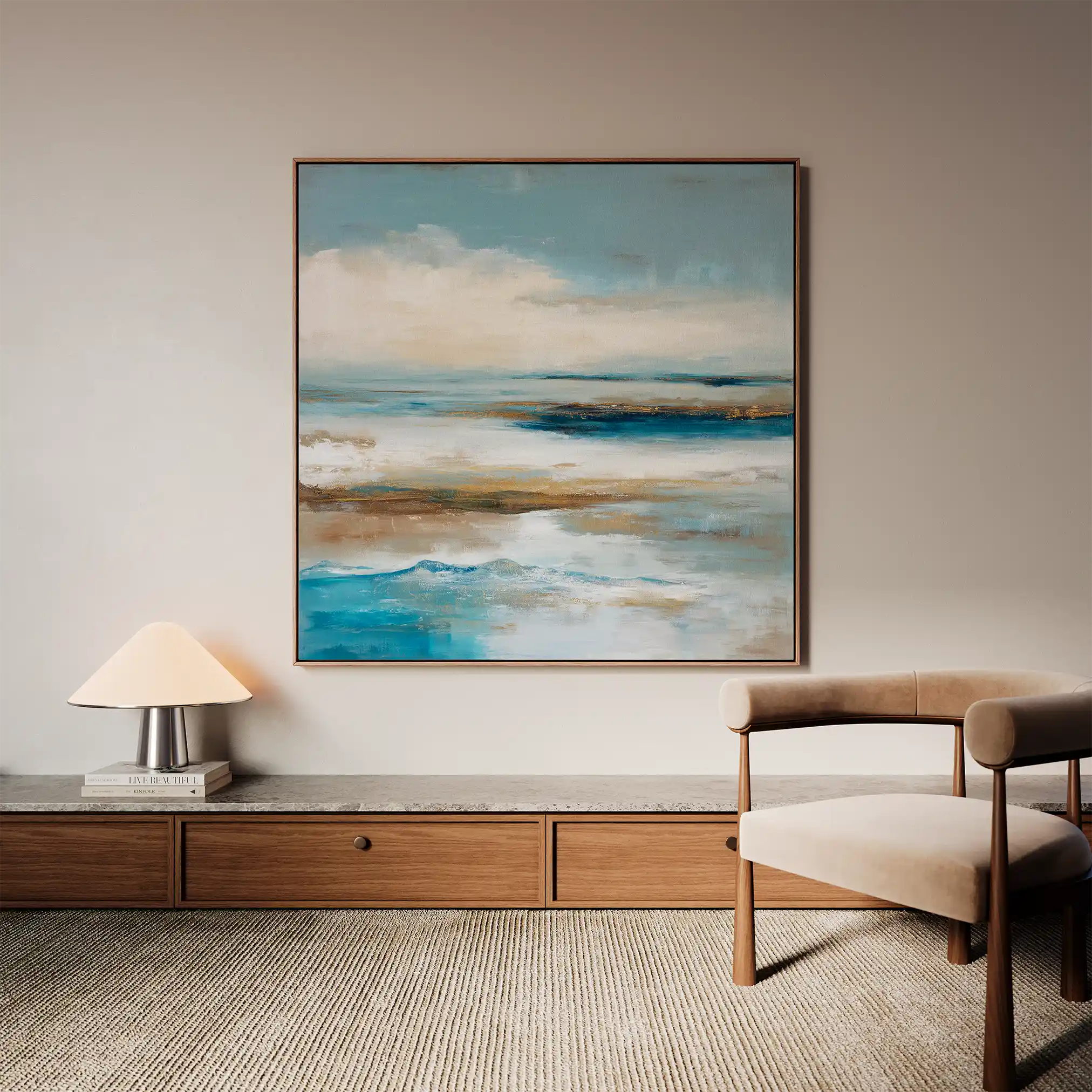 Abstract 851 Canvas Art 60 x 60 cm / Stretched on hidden frame