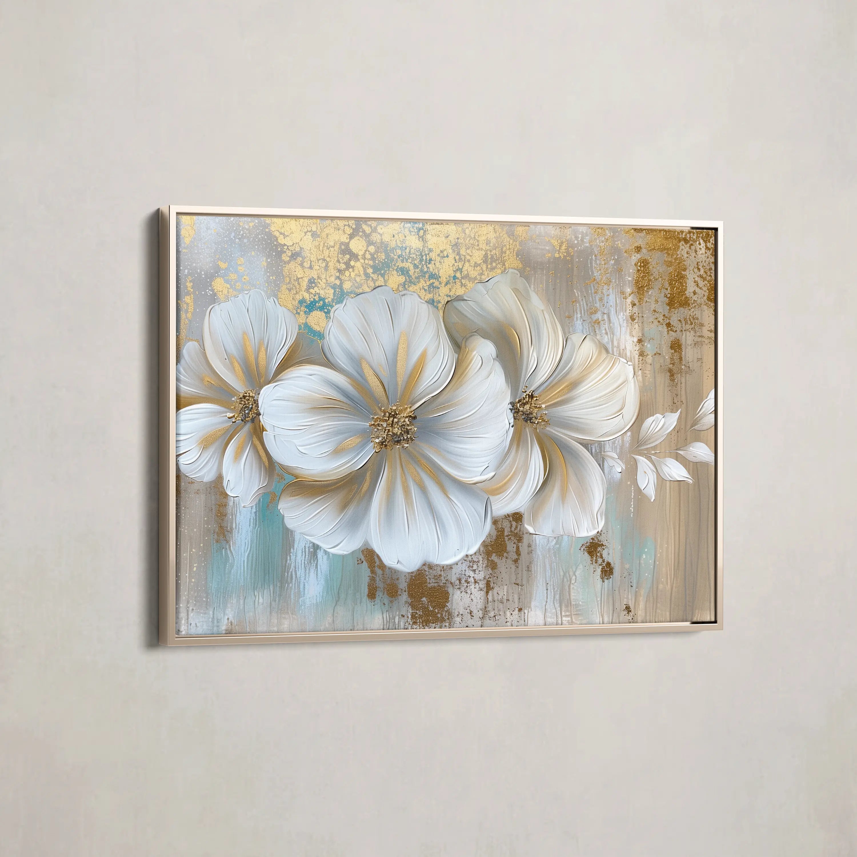 Floral Canvas Wall Art WAD851-F 90 x 60 cm / Stretched on hidden frame