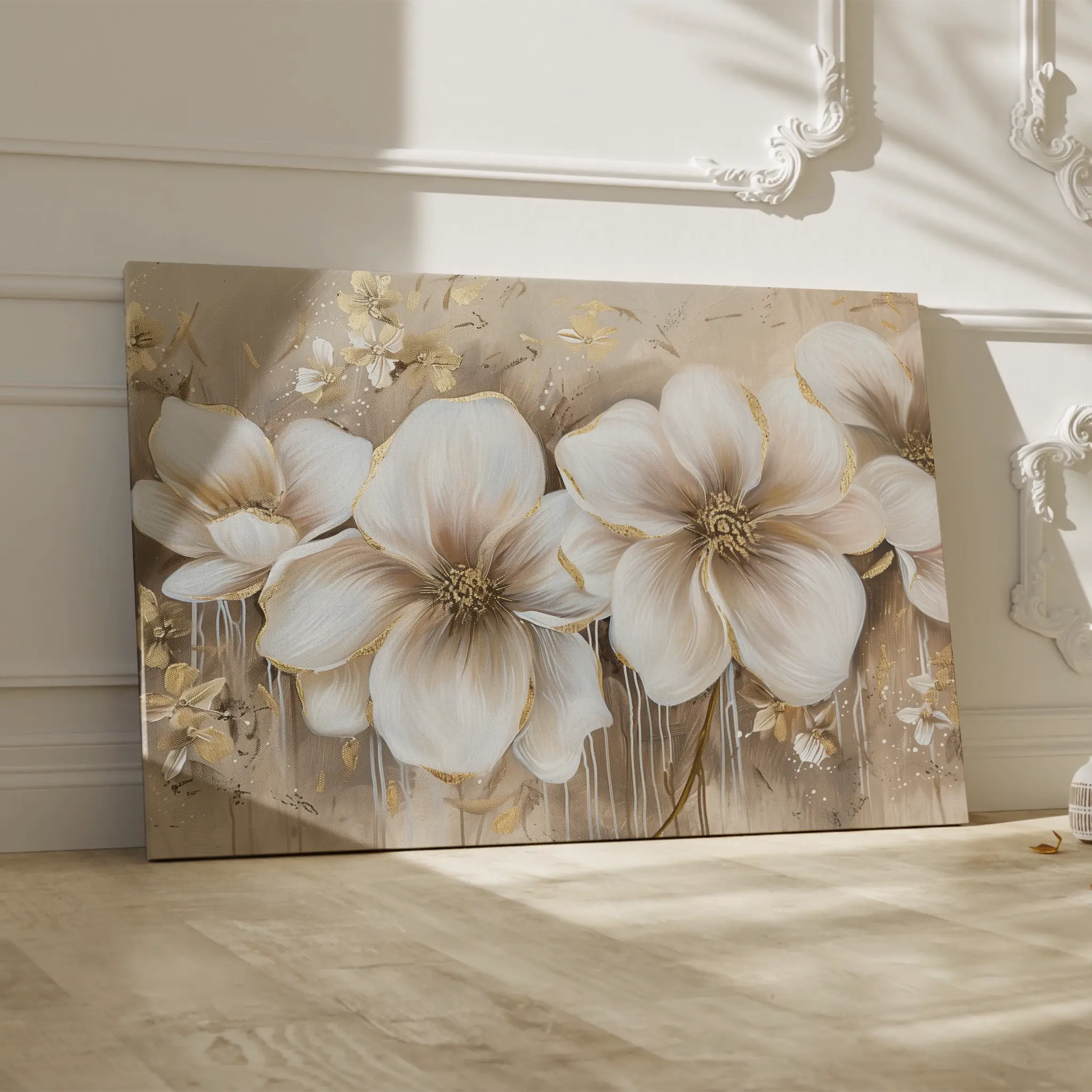 Floral Canvas Wall Art WAD852-F 90 x 60 cm / Stretched on hidden frame