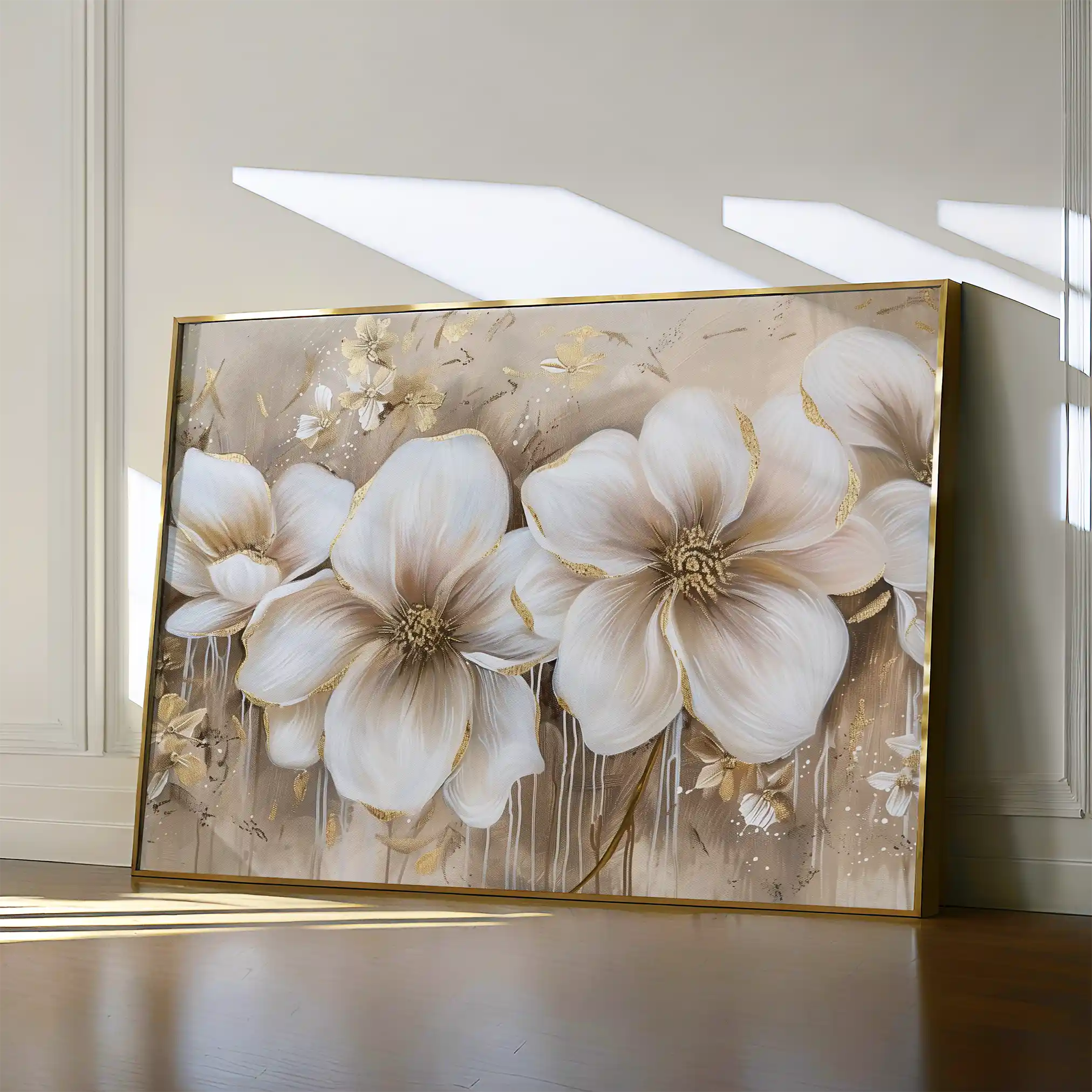 Floral Canvas Wall Art WAD852-F 90 x 60 cm / Stretched on hidden frame