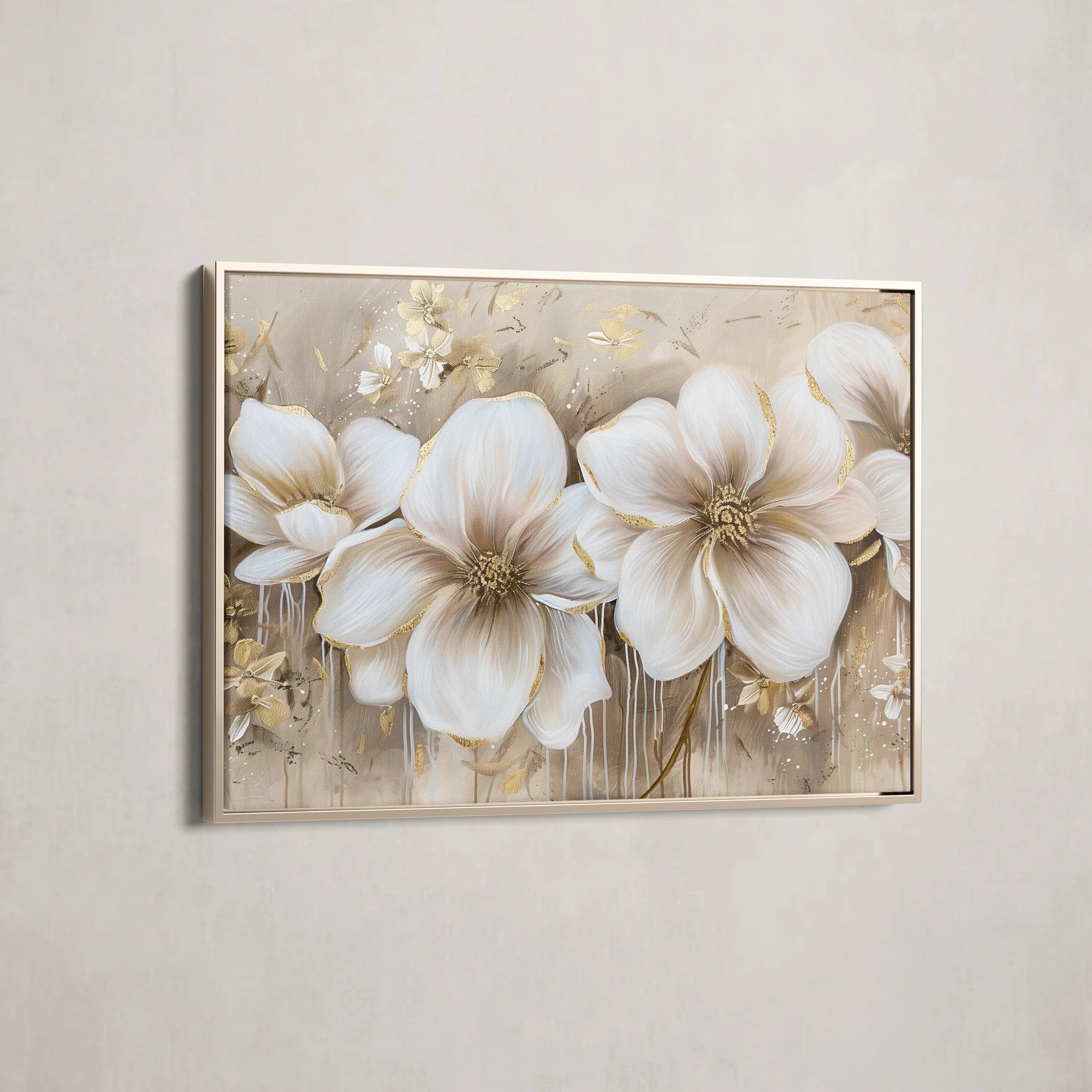 Floral Canvas Wall Art WAD852-F 90 x 60 cm / Stretched on hidden frame