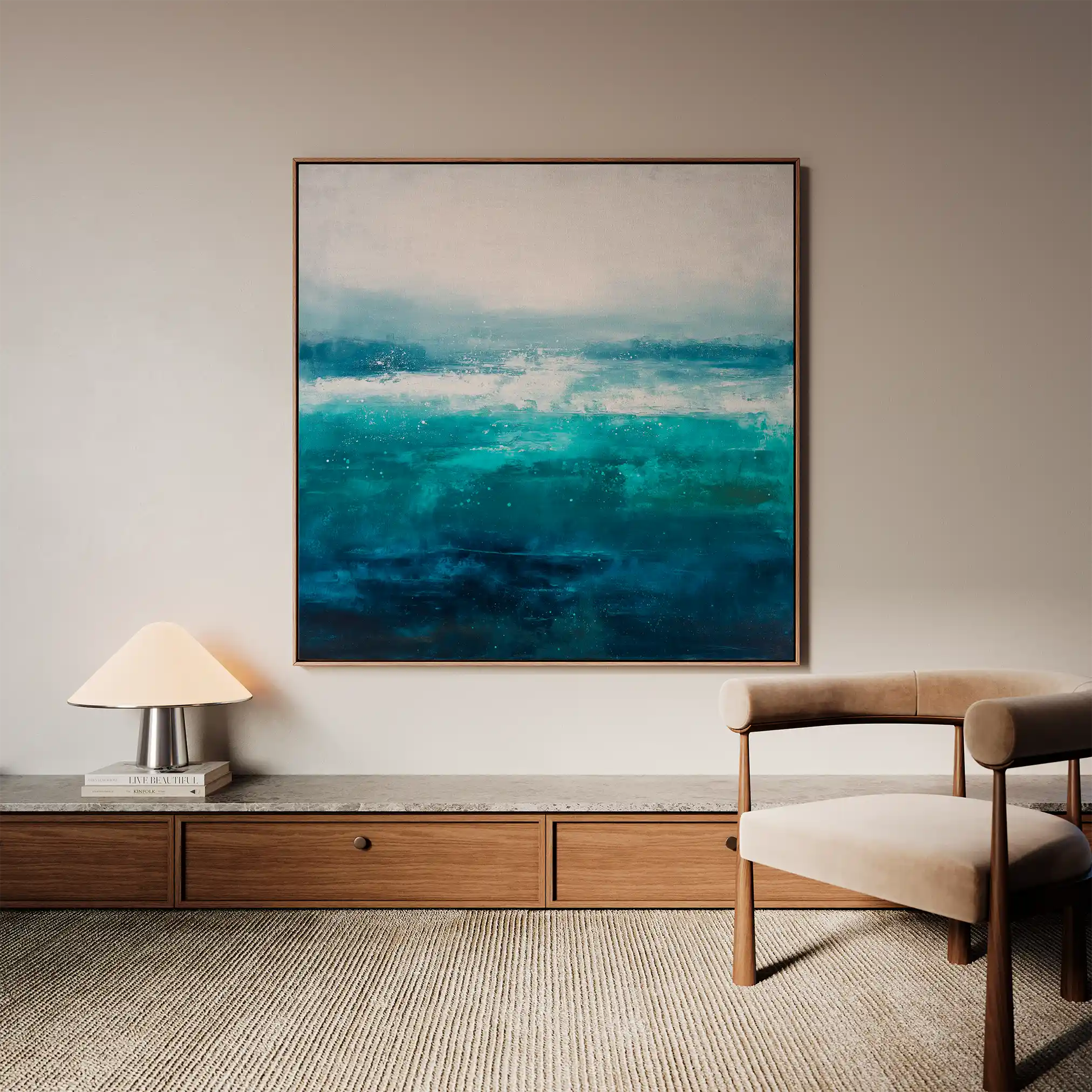 Abstract 853 Canvas Art 60 x 60 cm / Stretched on hidden frame
