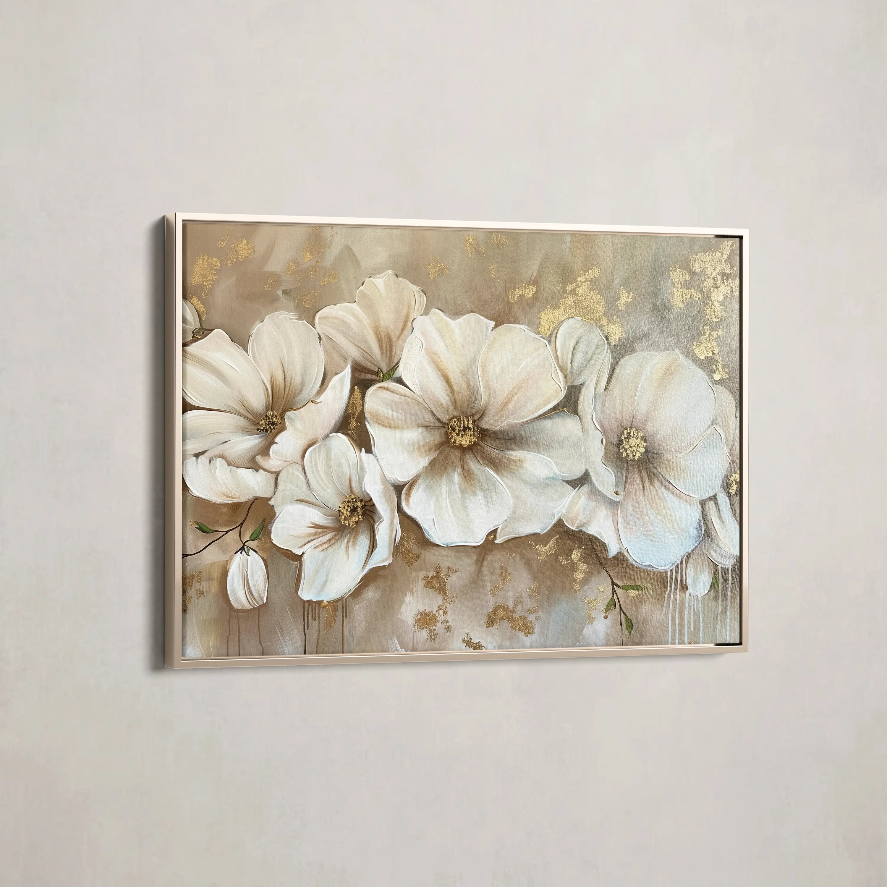 Floral Canvas Wall Art WAD853-F 90 x 60 cm / Stretched on hidden frame