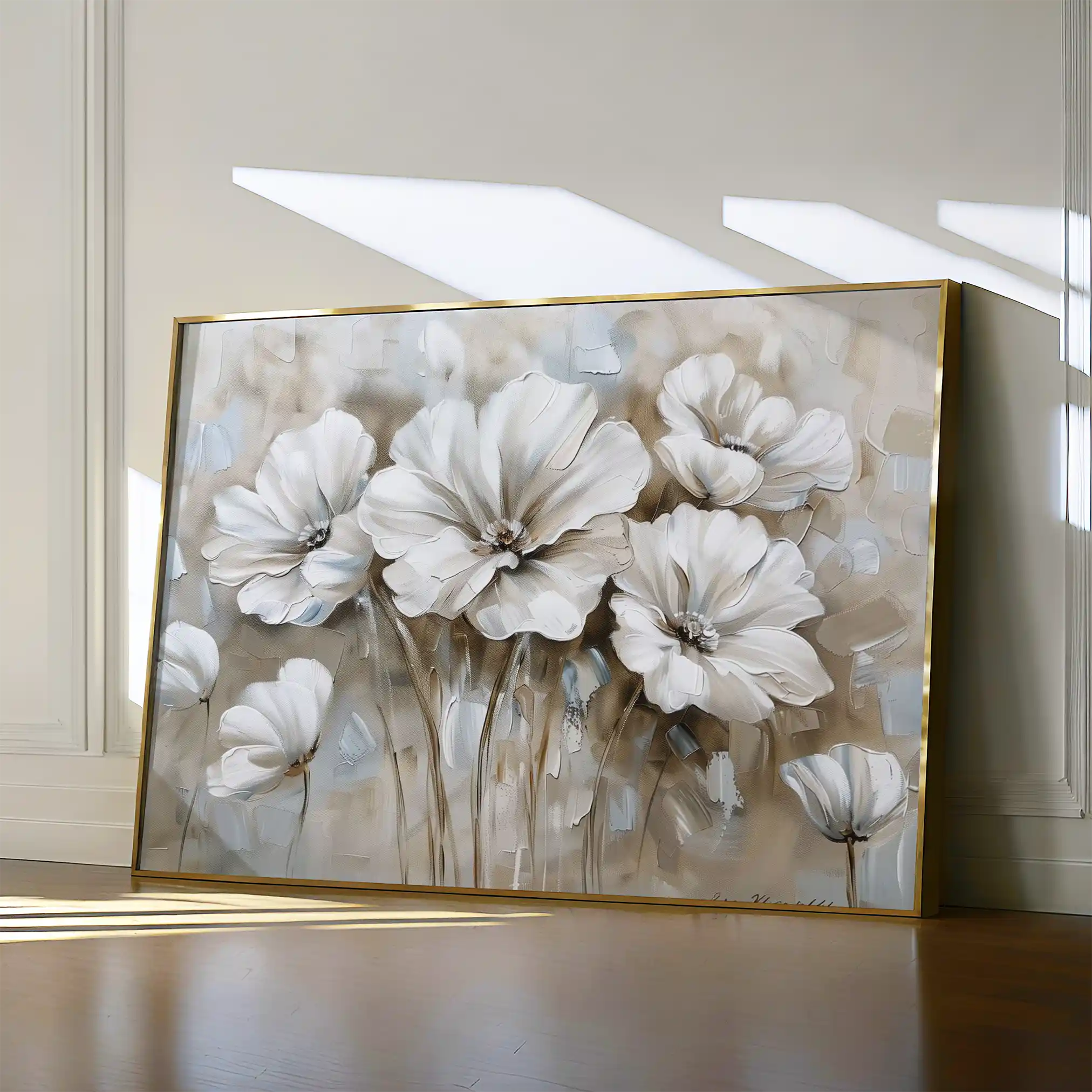 Floral Canvas Wall Art WAD854-F 90 x 60 cm / Stretched on hidden frame