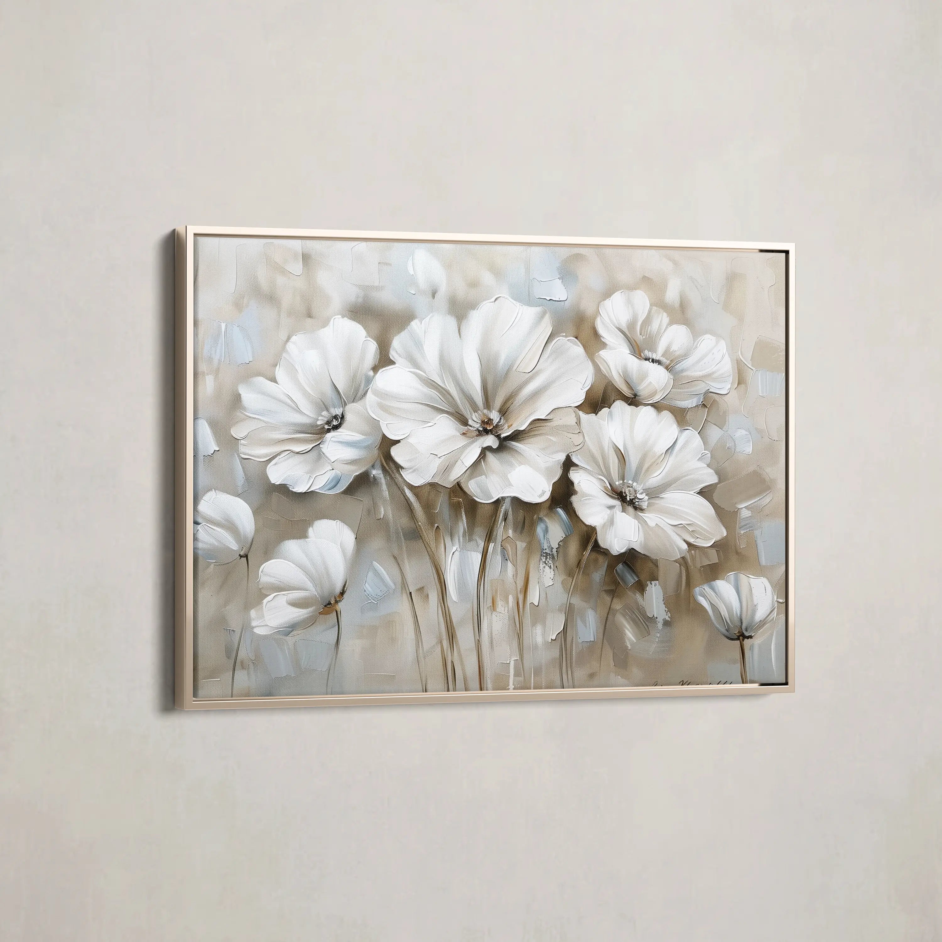 Floral Canvas Wall Art WAD854-F 90 x 60 cm / Stretched on hidden frame