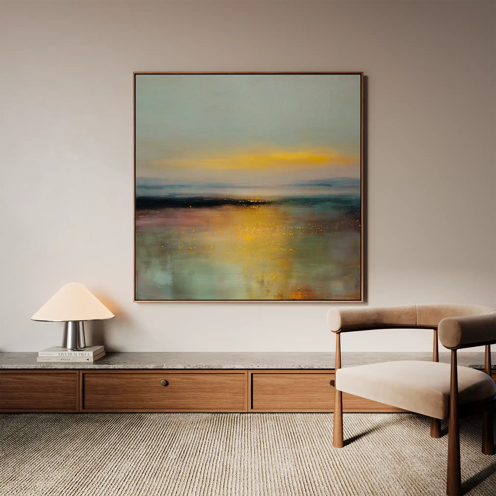 Abstract 855 Canvas Art 60 x 60 cm / Stretched on hidden frame
