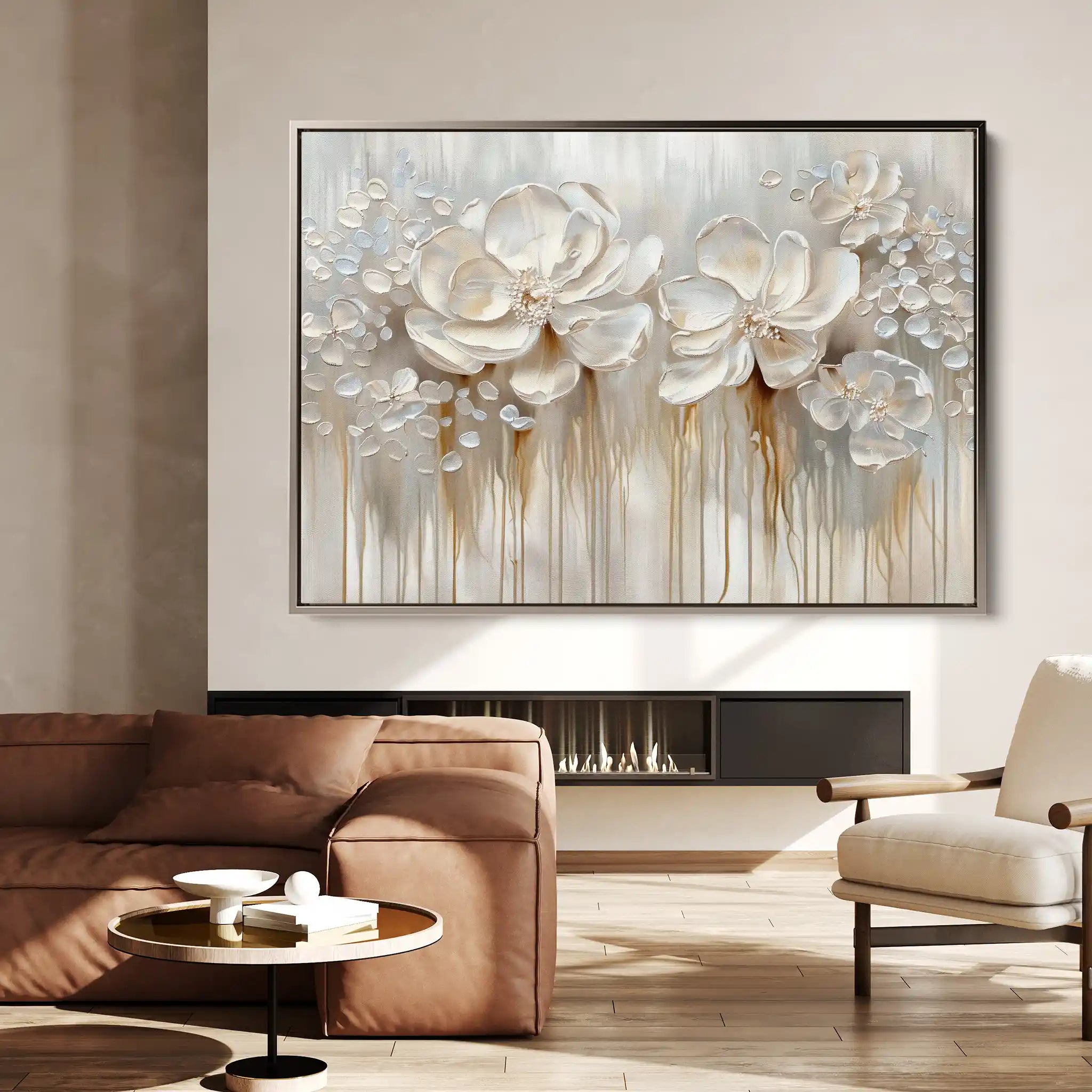 Floral Canvas Wall Art WAD855-F 90 x 60 cm / Stretched on hidden frame