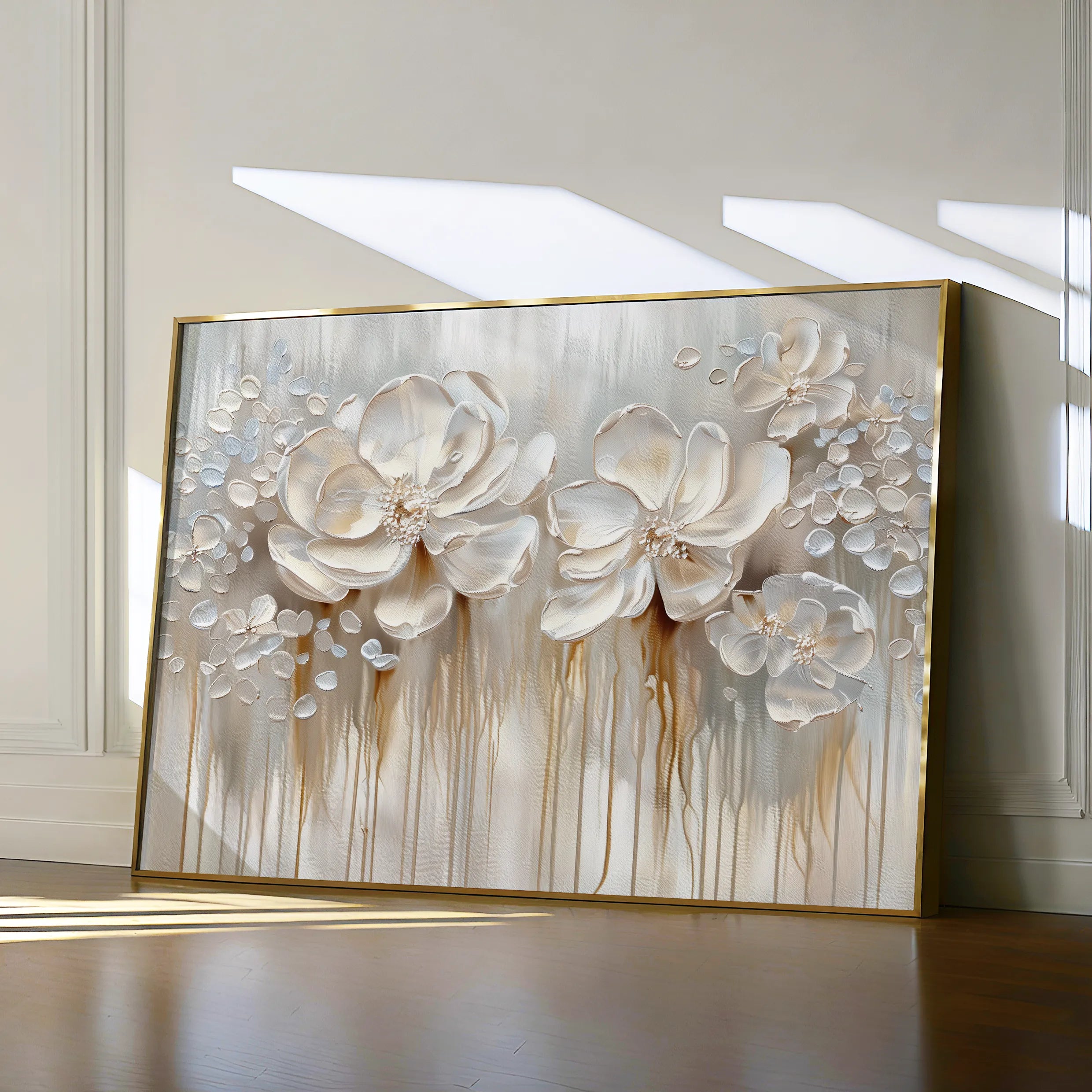 Floral Canvas Wall Art WAD855-F 90 x 60 cm / Stretched on hidden frame