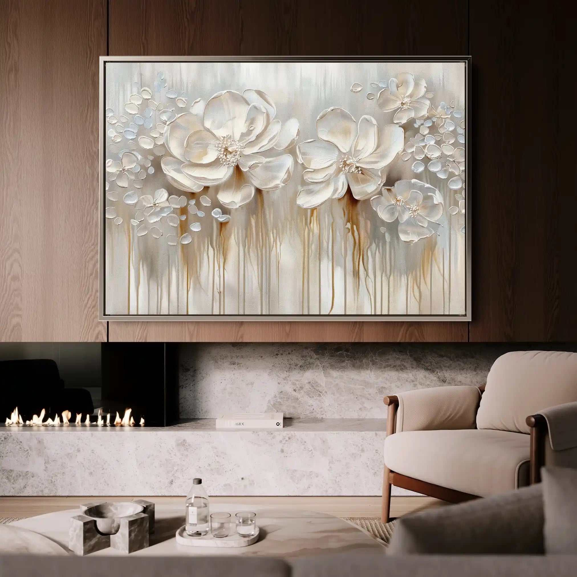 Floral Canvas Wall Art WAD855-F 90 x 60 cm / Stretched on hidden frame