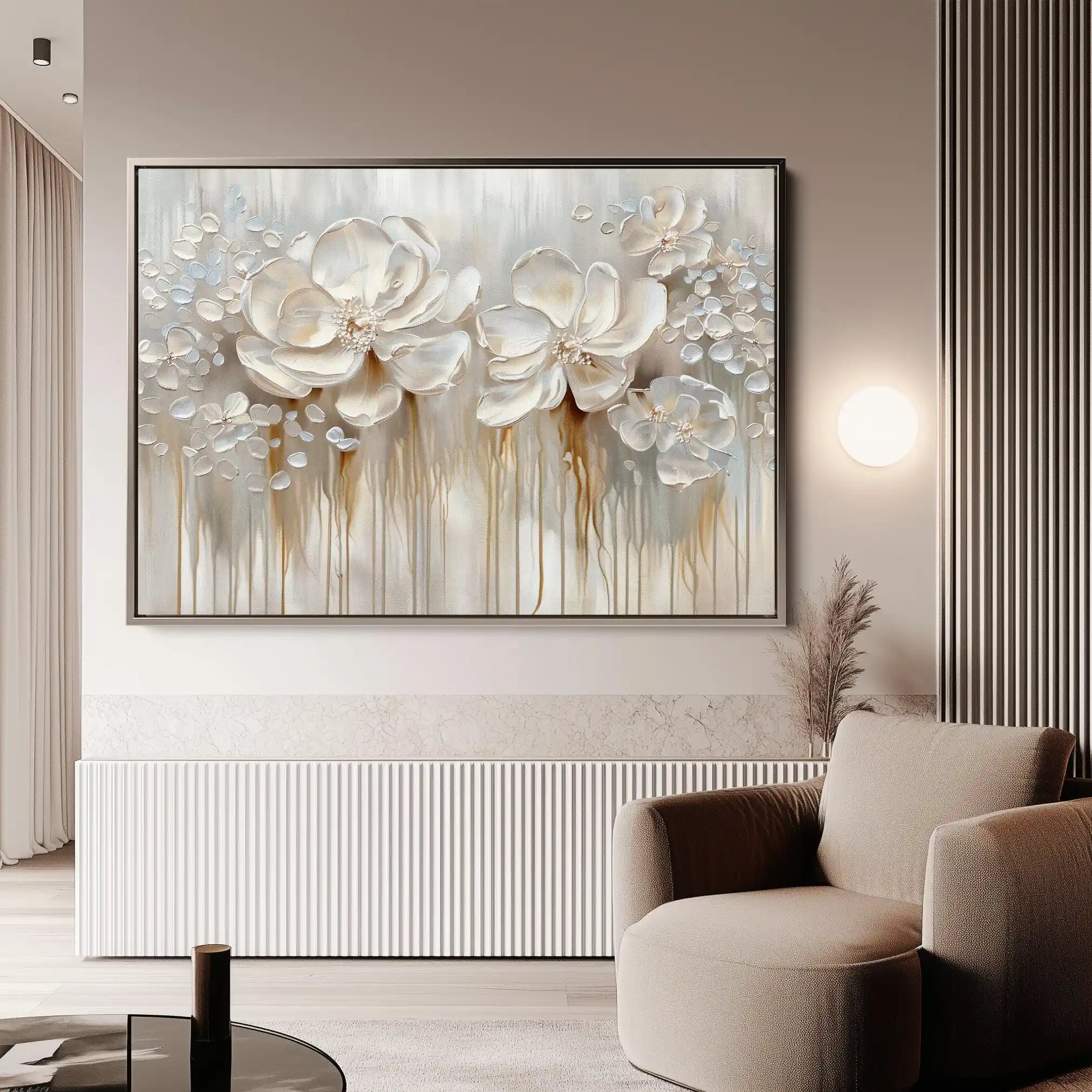 Floral Canvas Wall Art WAD855-F 90 x 60 cm / Stretched on hidden frame