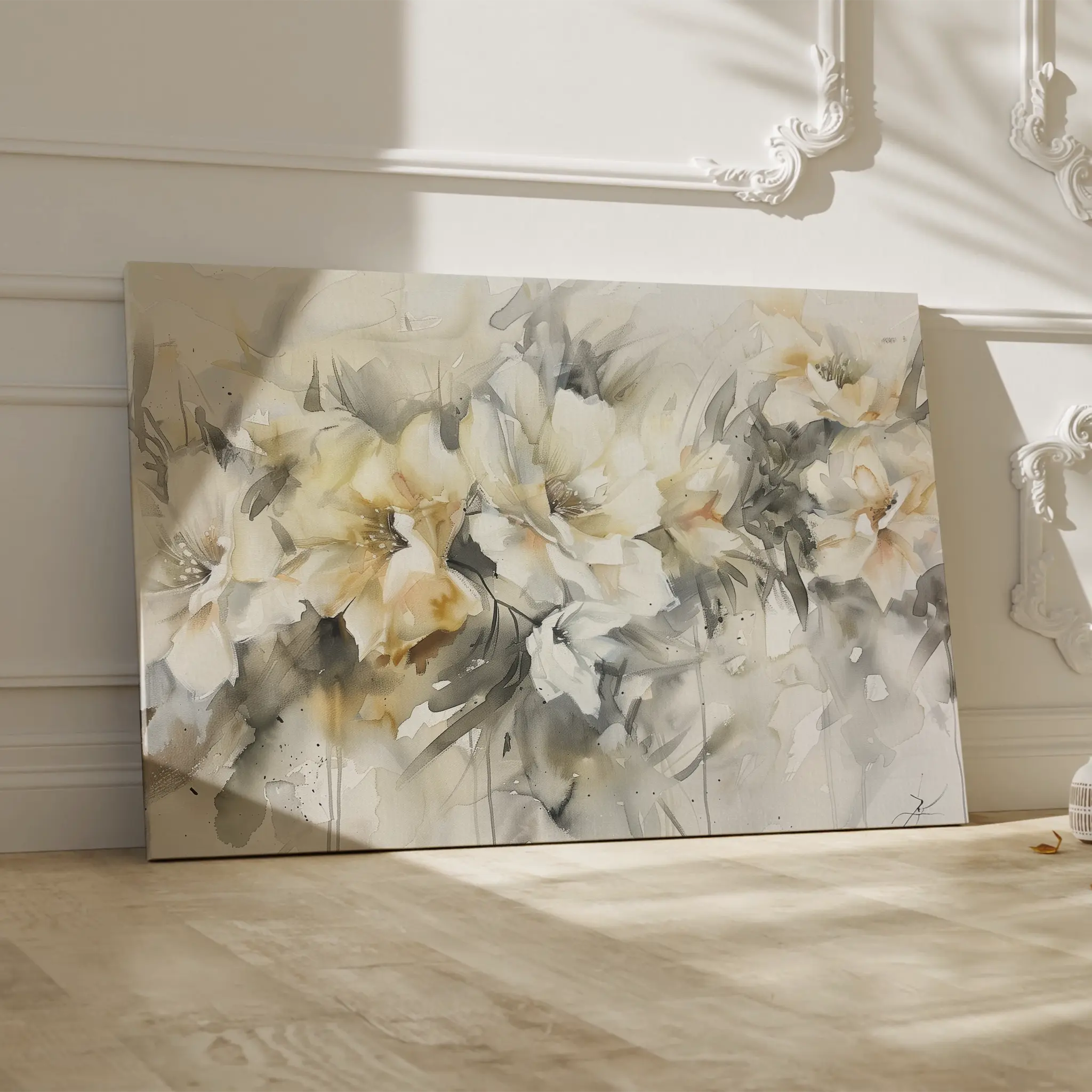 Floral Canvas Wall Art WAD857-F 90 x 60 cm / Stretched on hidden frame