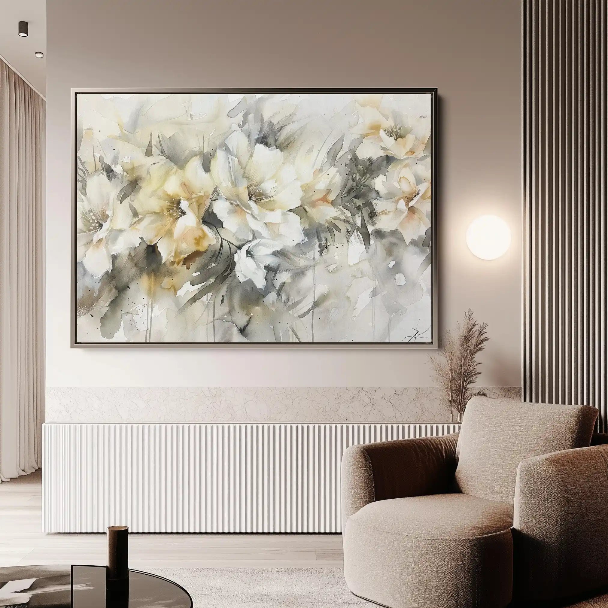 Floral Canvas Wall Art WAD857-F 90 x 60 cm / Stretched on hidden frame