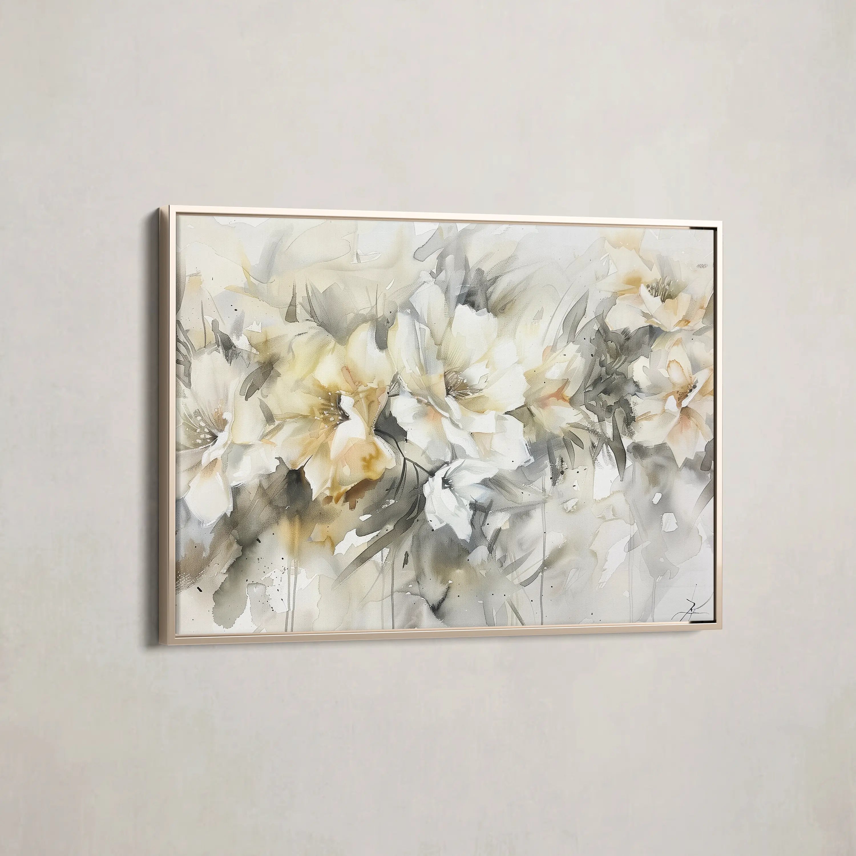 Floral Canvas Wall Art WAD857-F 90 x 60 cm / Stretched on hidden frame