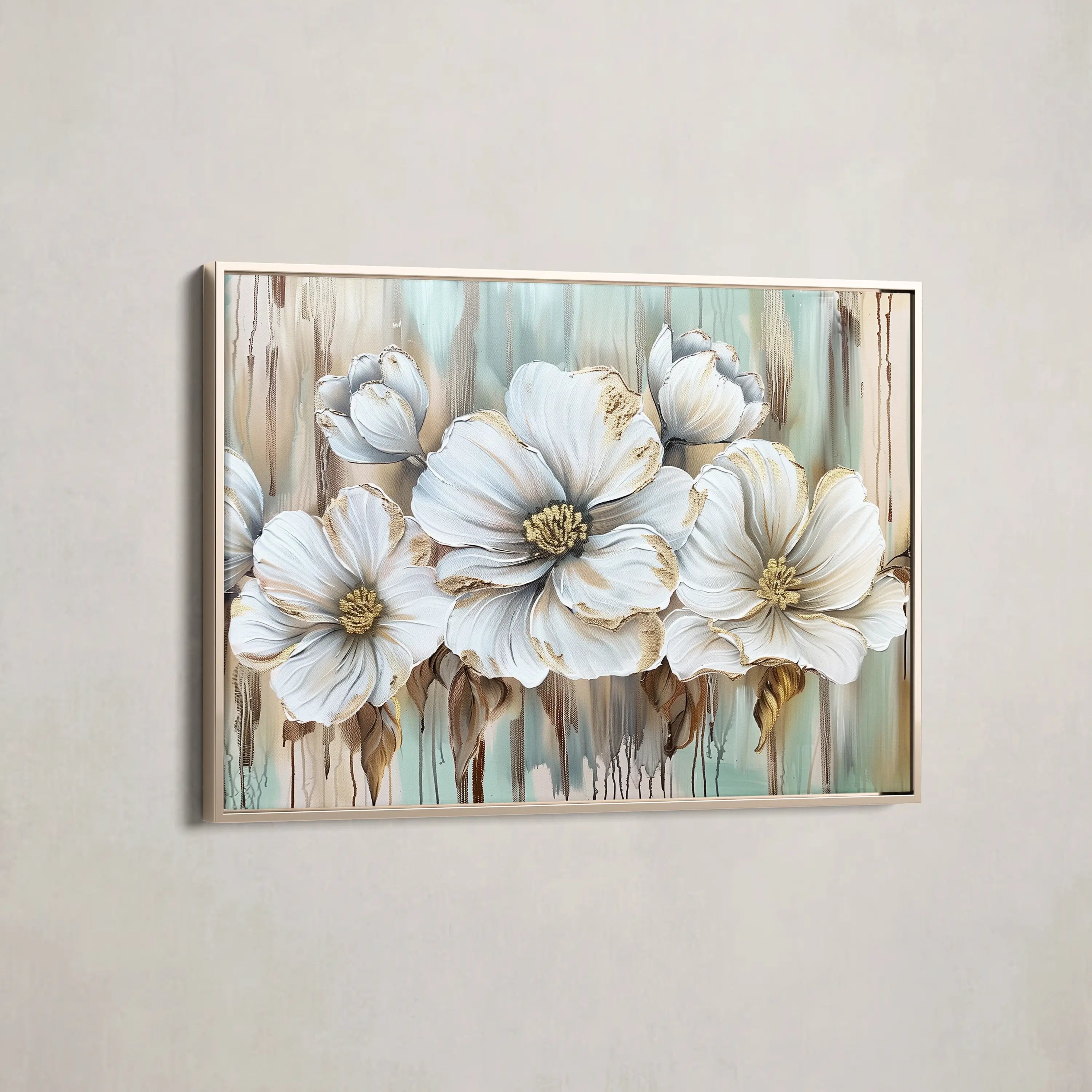 Floral Canvas Wall Art WAD858-F 90 x 60 cm / Stretched on hidden frame