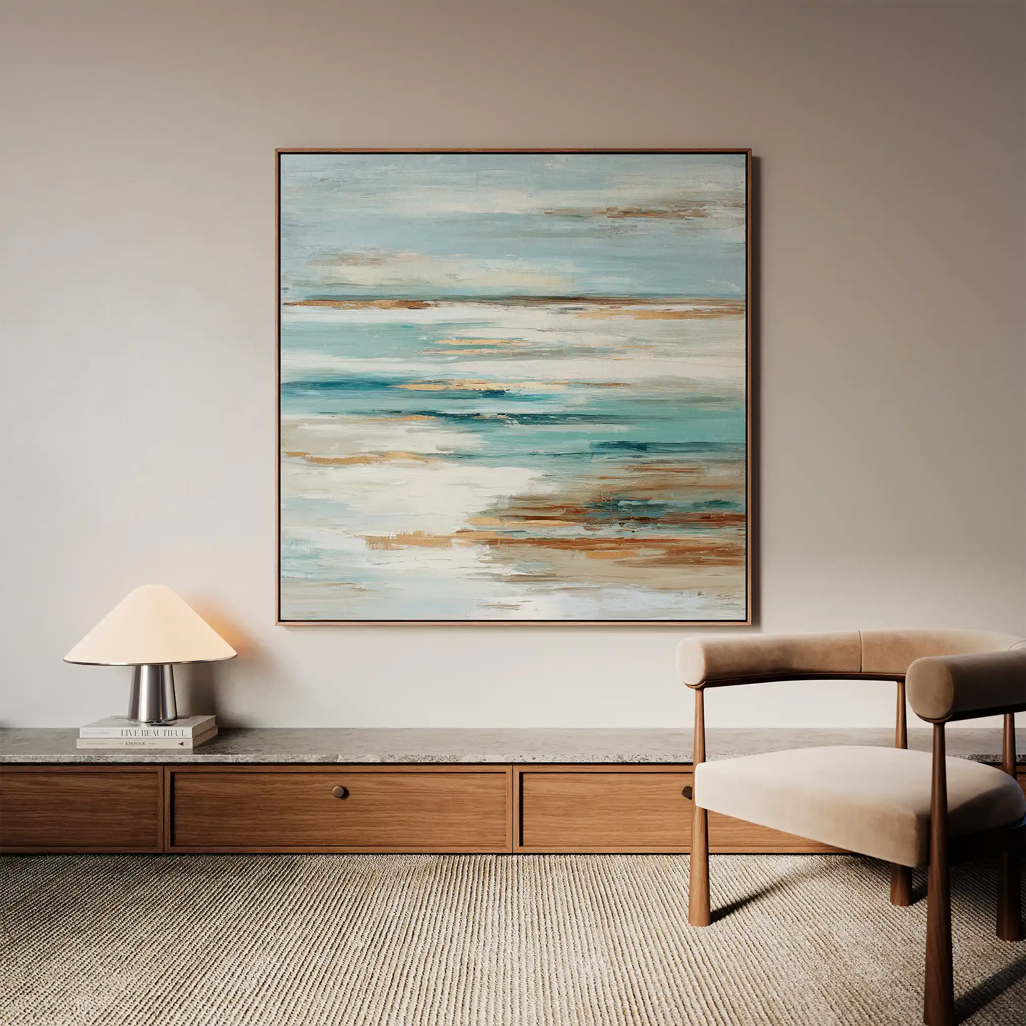Abstract 859 Canvas Art 60 x 60 cm / Stretched on hidden frame