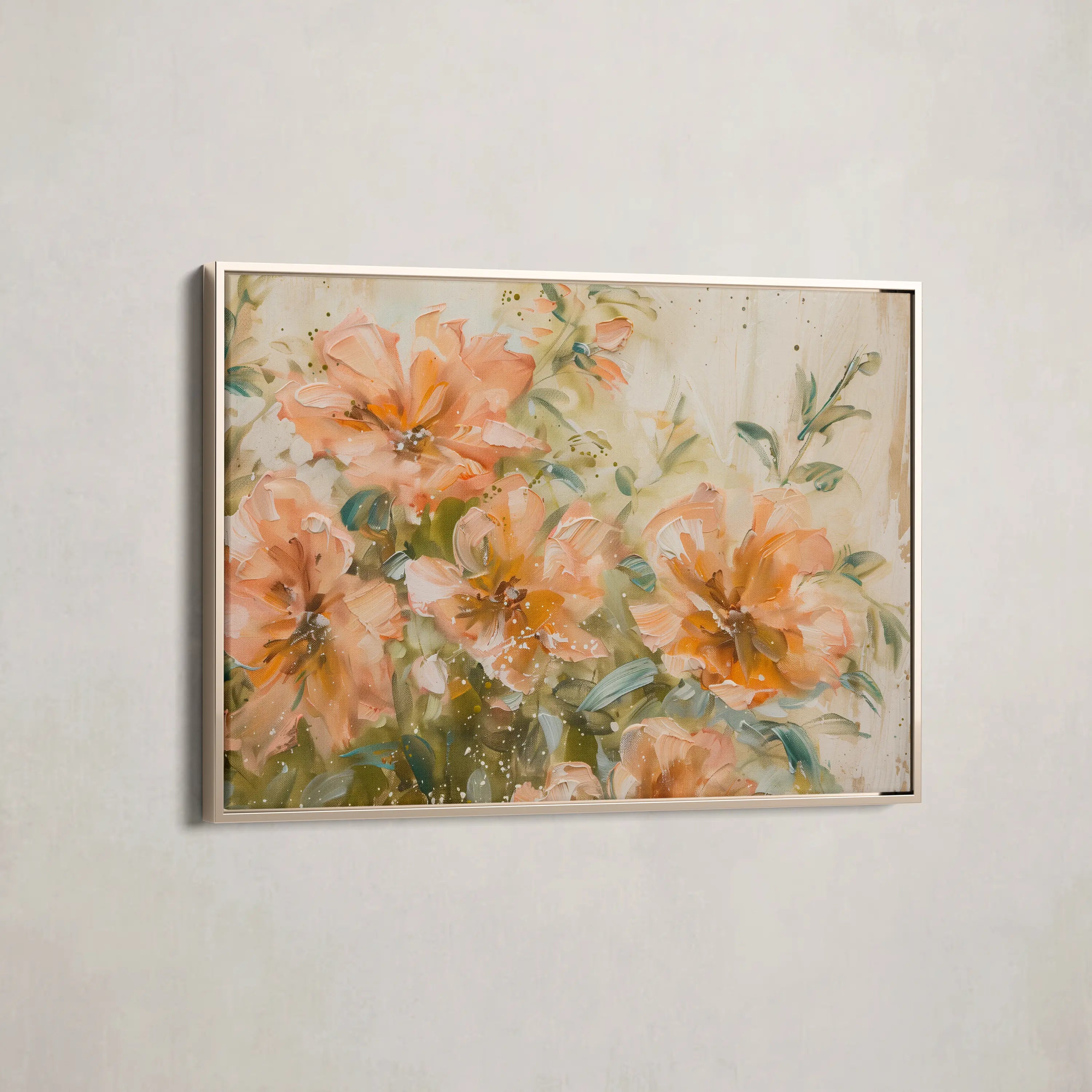 Floral Canvas Wall Art WAD859-F 90 x 60 cm / Stretched on hidden frame