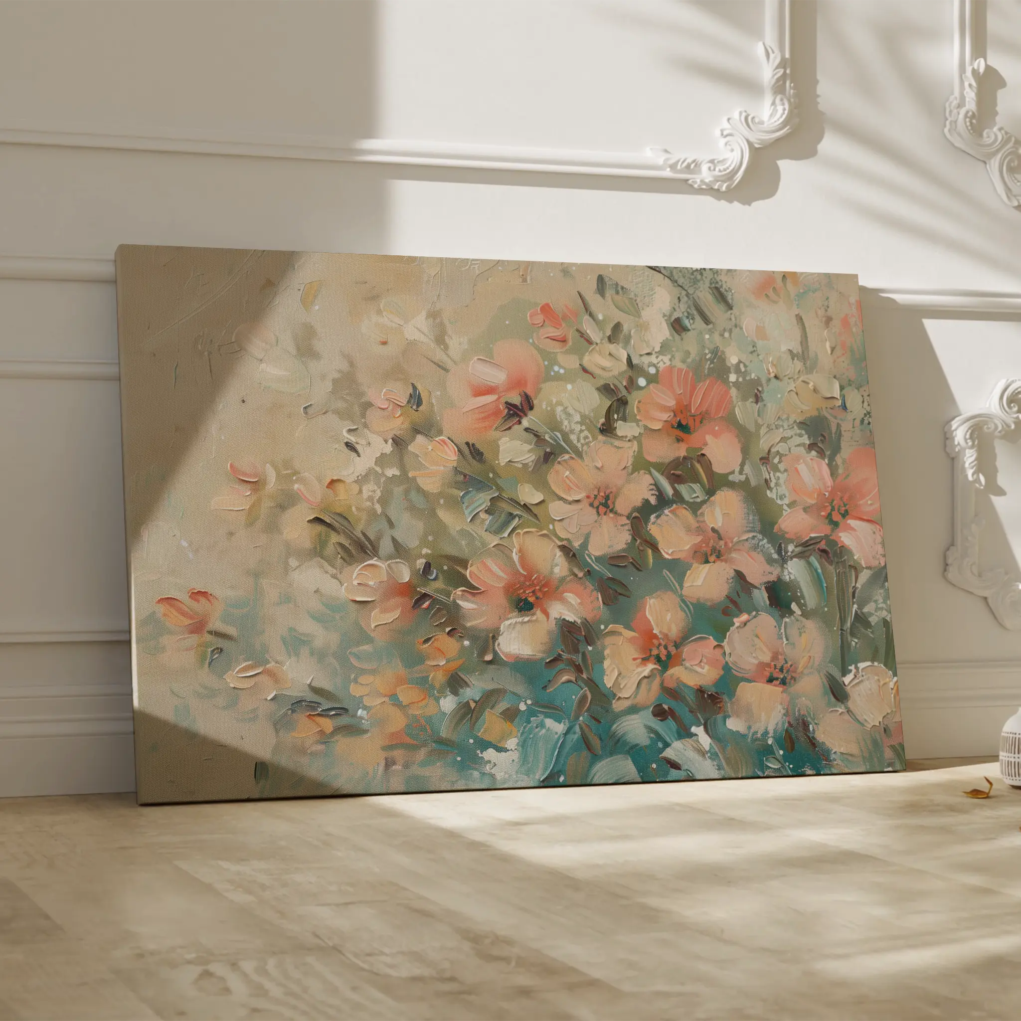 Floral Canvas Wall Art WAD862-F 90 x 60 cm / Stretched on hidden frame