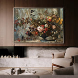 Floral Canvas Wall Art WAD864-F 90 x 60 cm / Stretched on hidden frame