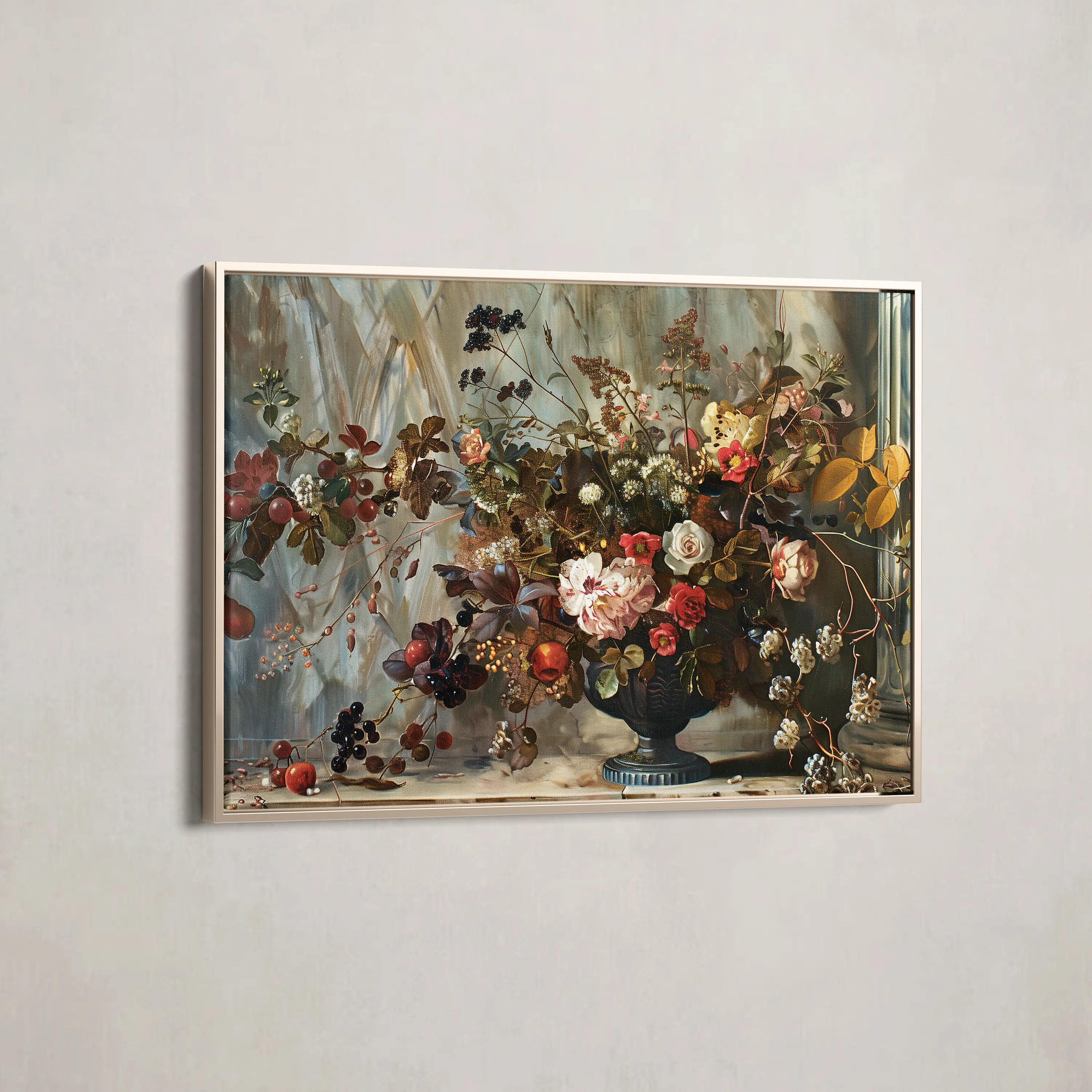 Floral Canvas Wall Art WAD864-F 90 x 60 cm / Stretched on hidden frame