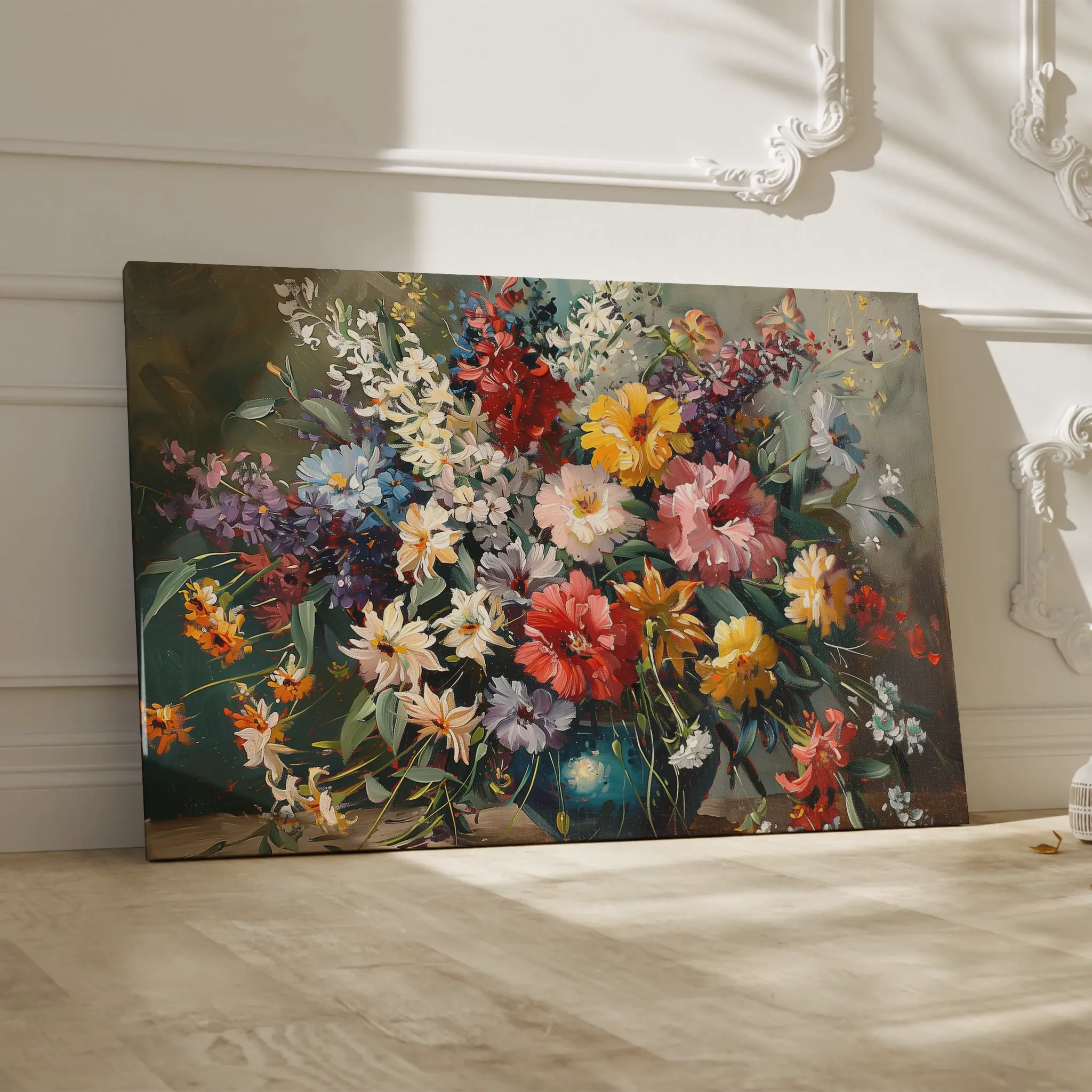 Floral Canvas Wall Art WAD865-F 90 x 60 cm / Stretched on hidden frame