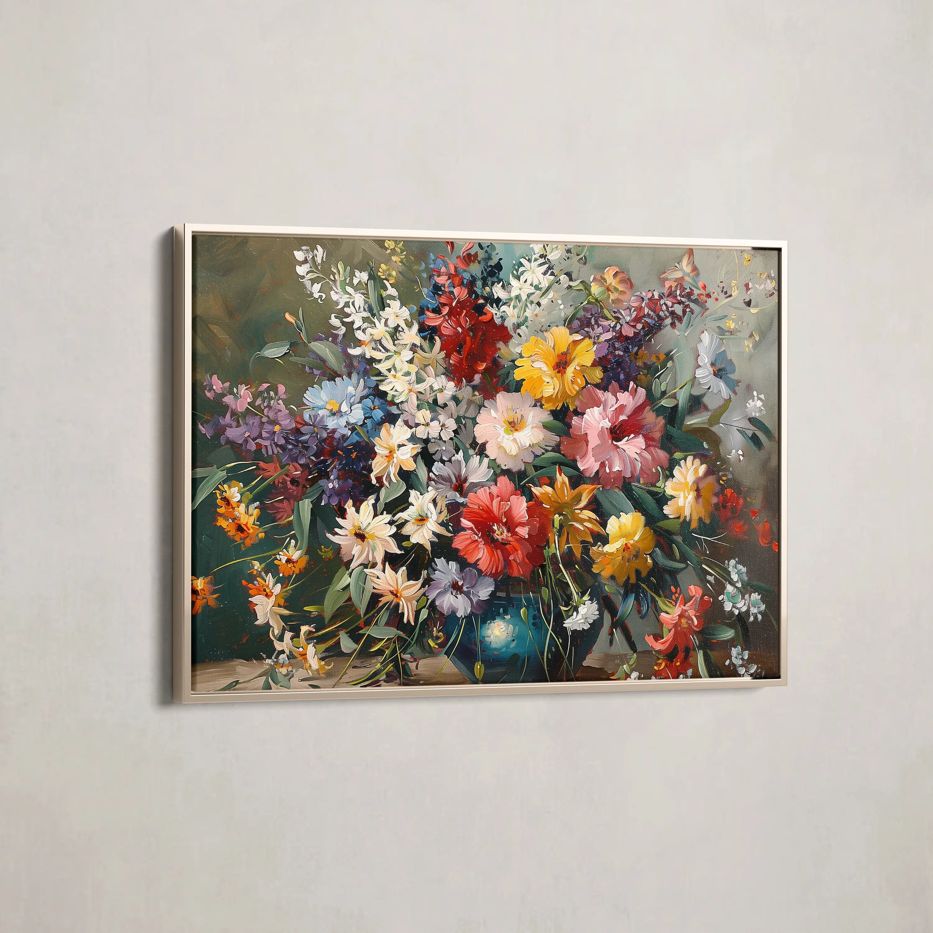 Floral Canvas Wall Art WAD865-F 90 x 60 cm / Stretched on hidden frame