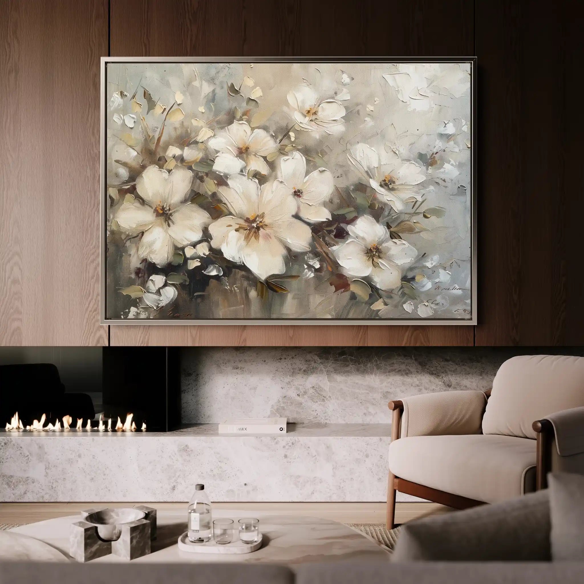Floral Canvas Wall Art WAD866-F 90 x 60 cm / Stretched on hidden frame