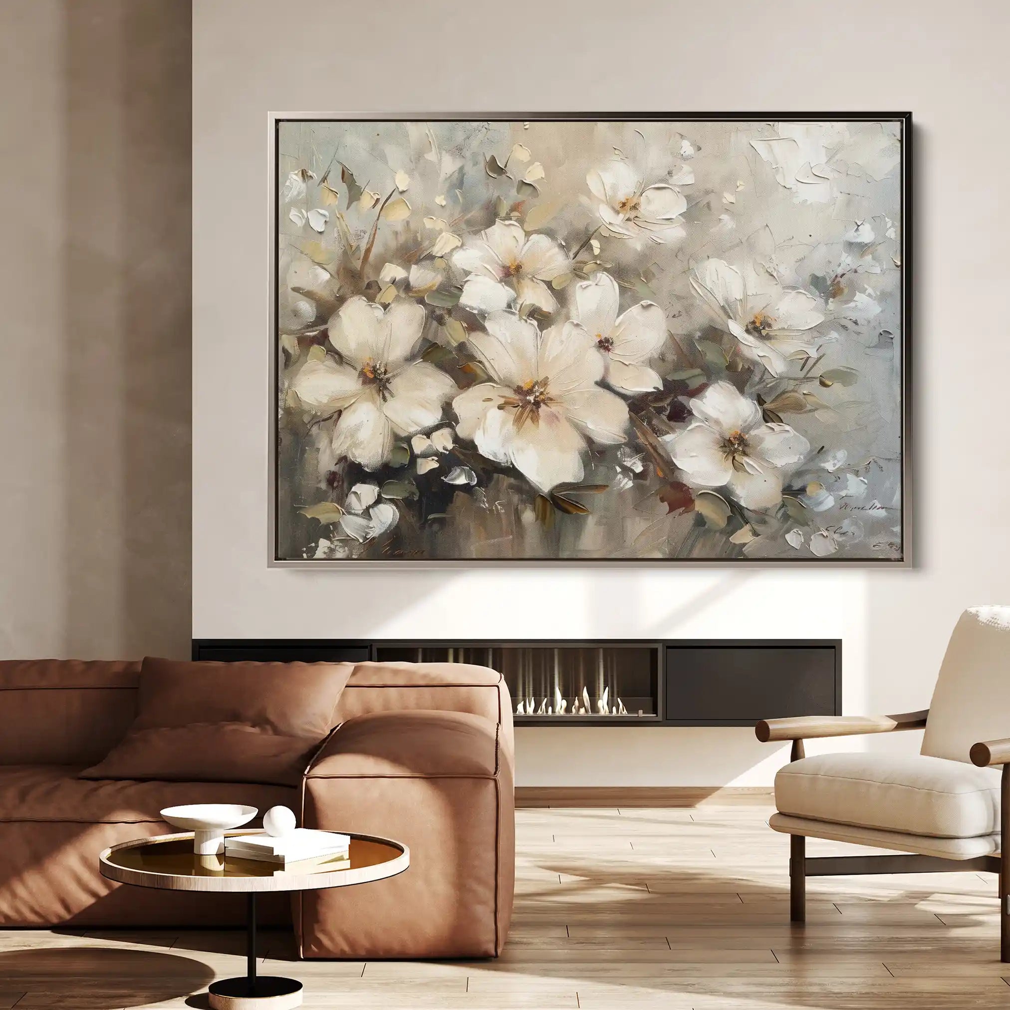 Floral Canvas Wall Art WAD866-F 90 x 60 cm / Stretched on hidden frame