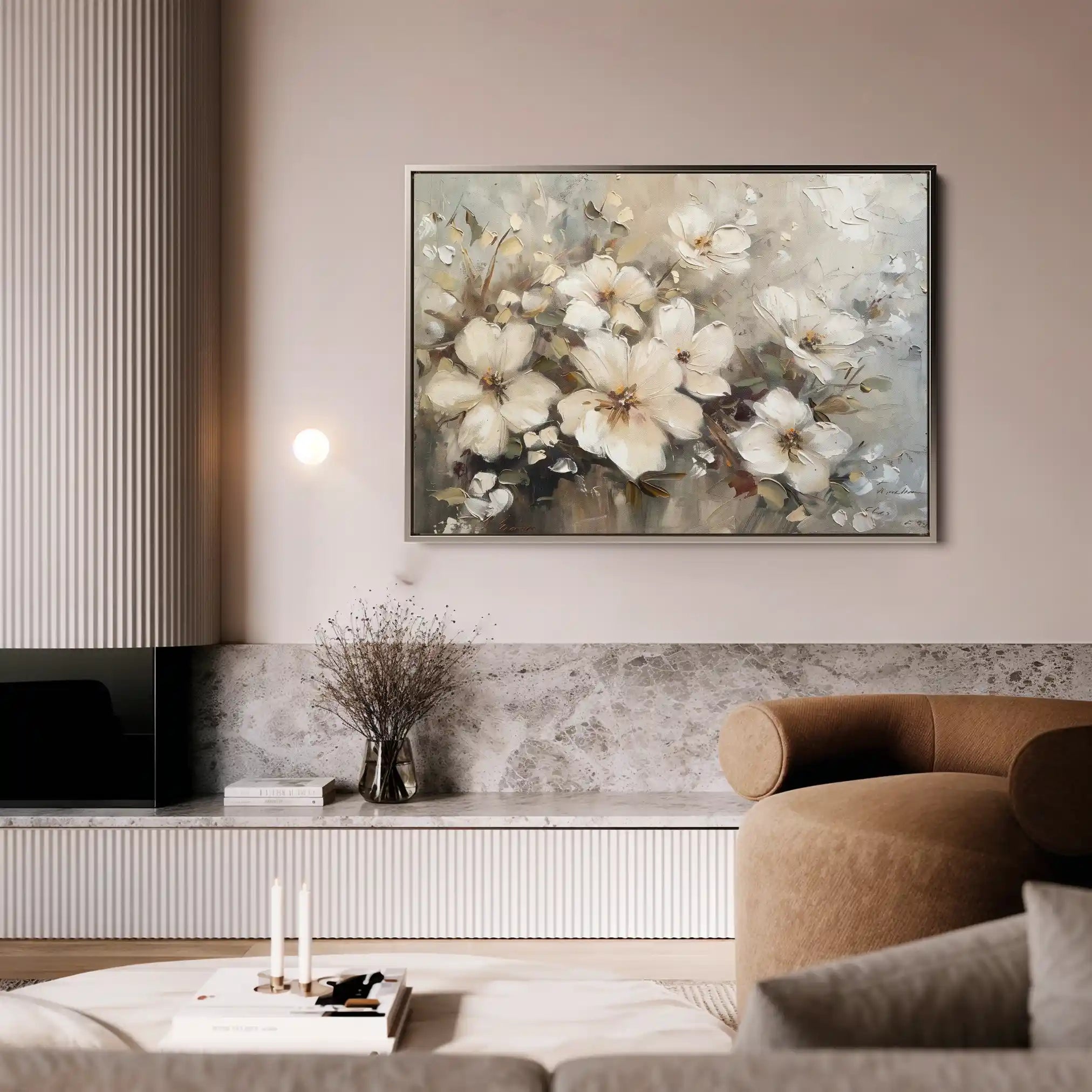 Floral Canvas Wall Art WAD866-F 90 x 60 cm / Stretched on hidden frame