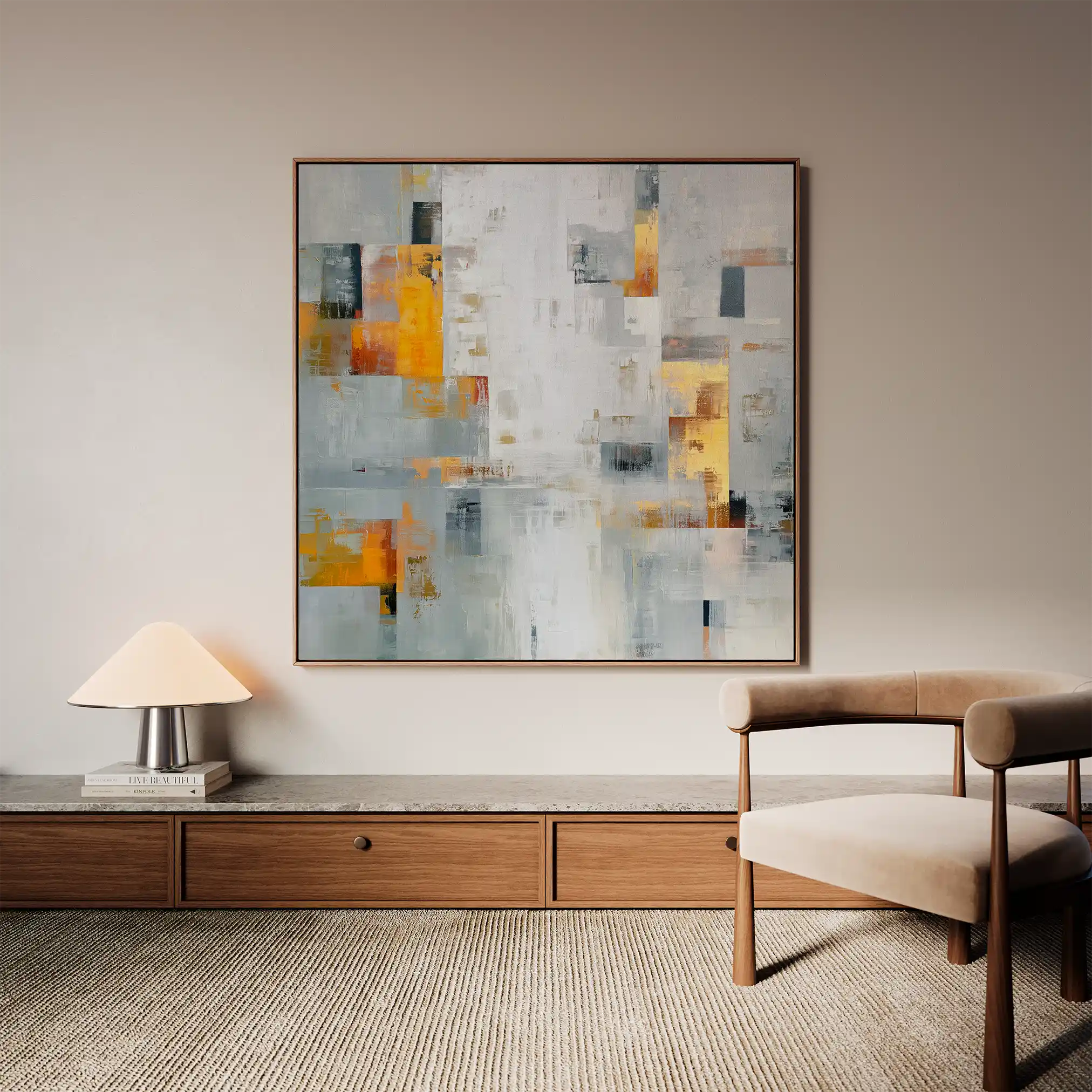 Abstract 867 Canvas Art 60 x 60 cm / Stretched on hidden frame