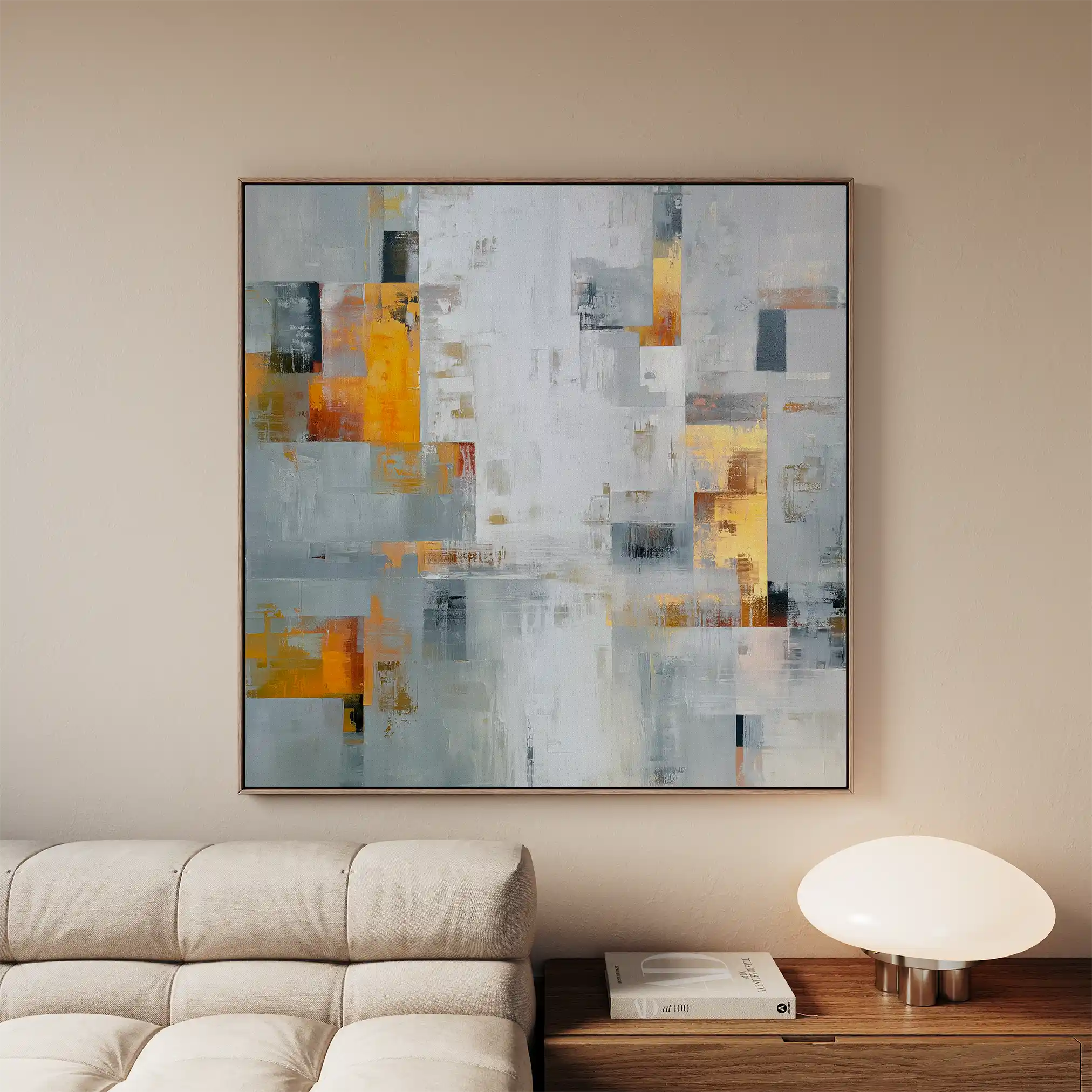 Abstract 867 Canvas Art 60 x 60 cm / Stretched on hidden frame
