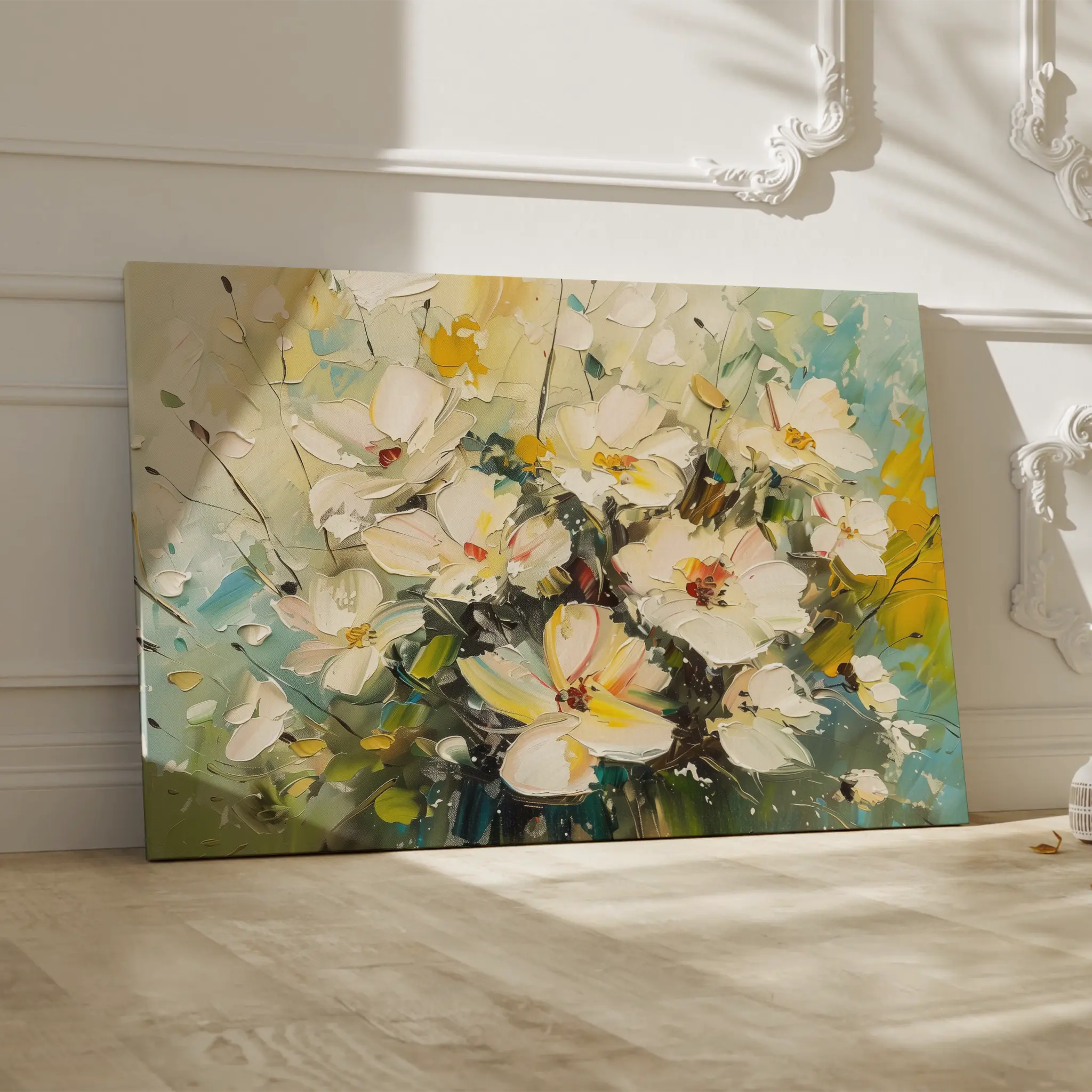 Floral Canvas Wall Art WAD867-F 90 x 60 cm / Stretched on hidden frame