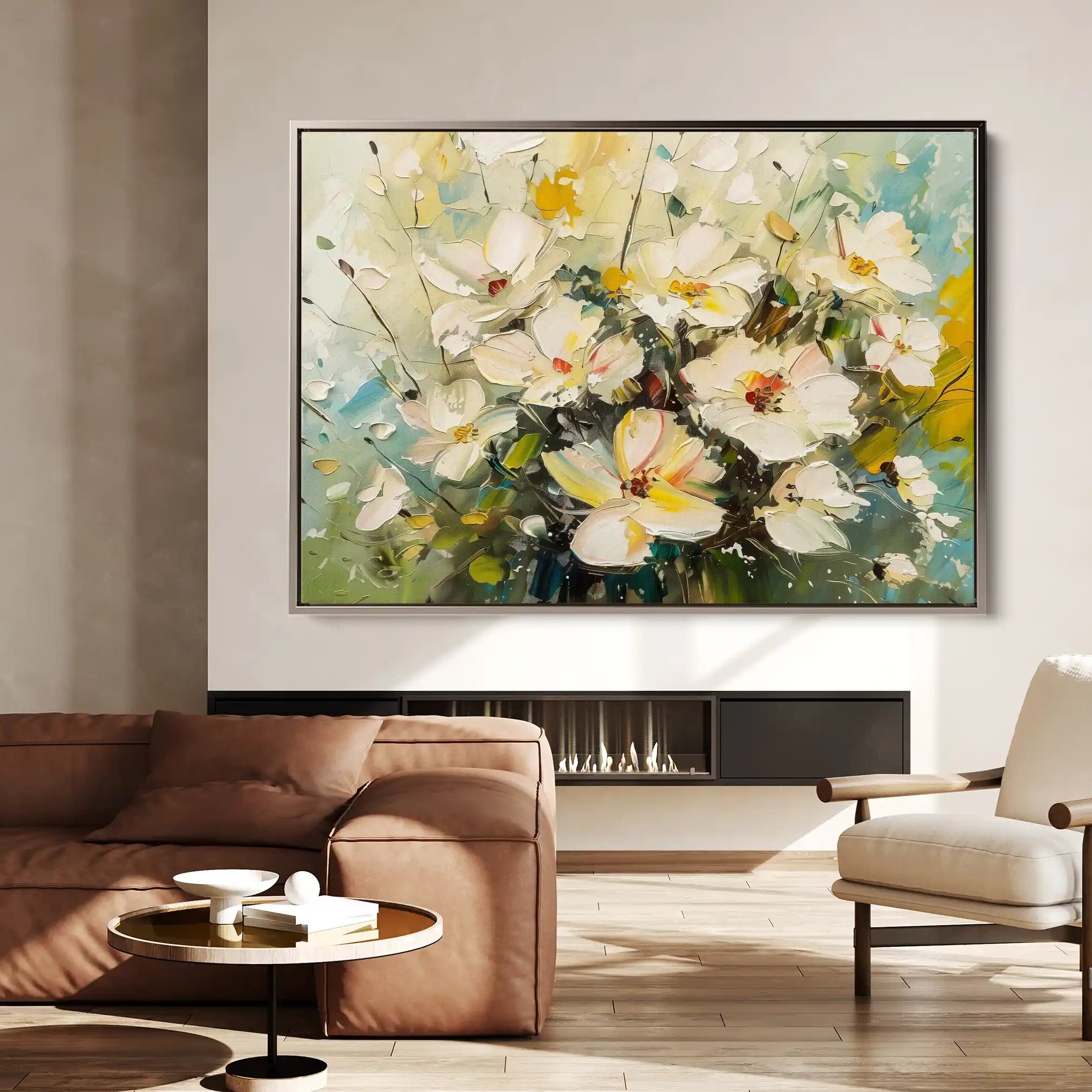 Floral Canvas Wall Art WAD868-F 90 x 60 cm / Stretched on hidden frame
