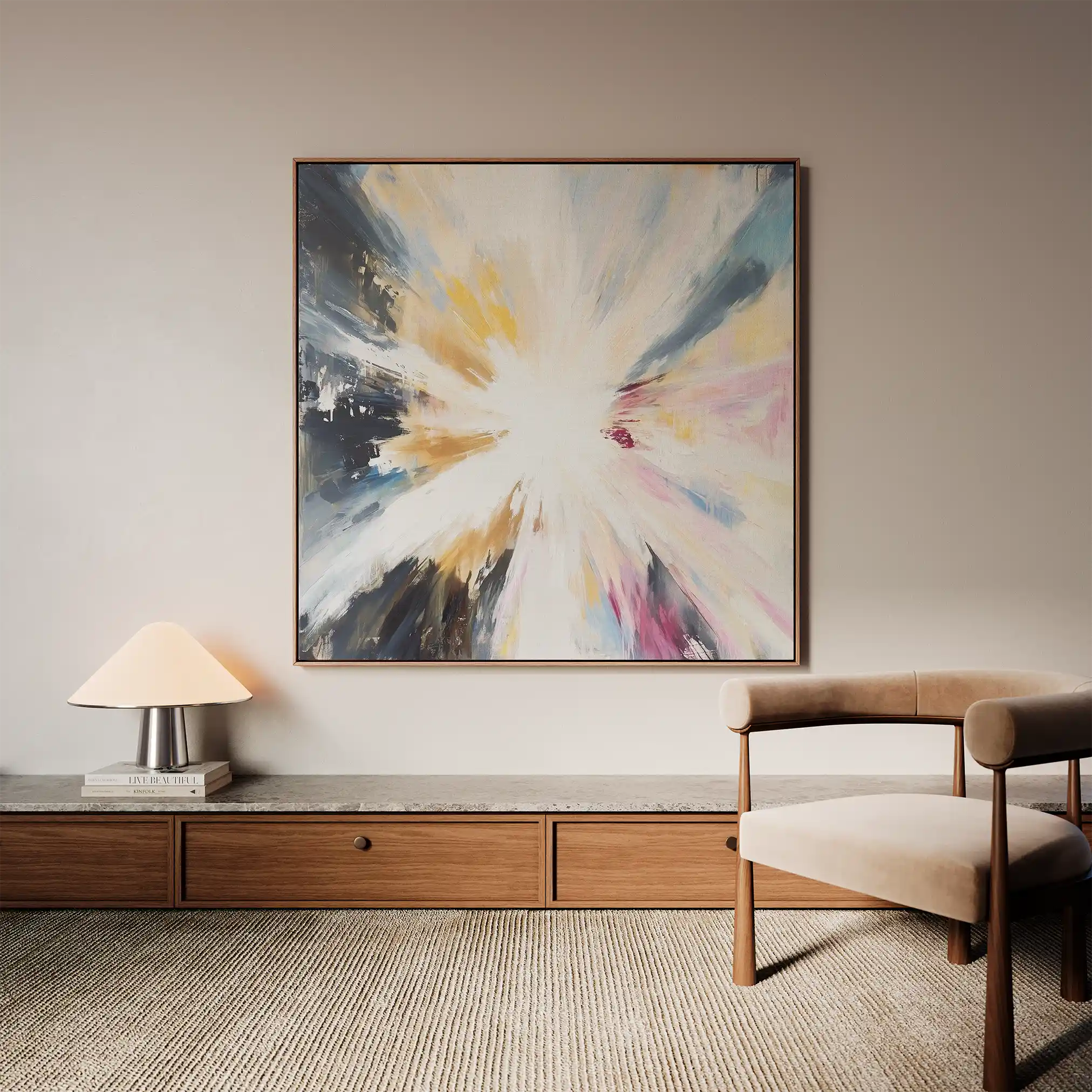 Abstract 869 Canvas Art 60 x 60 cm / Stretched on hidden frame