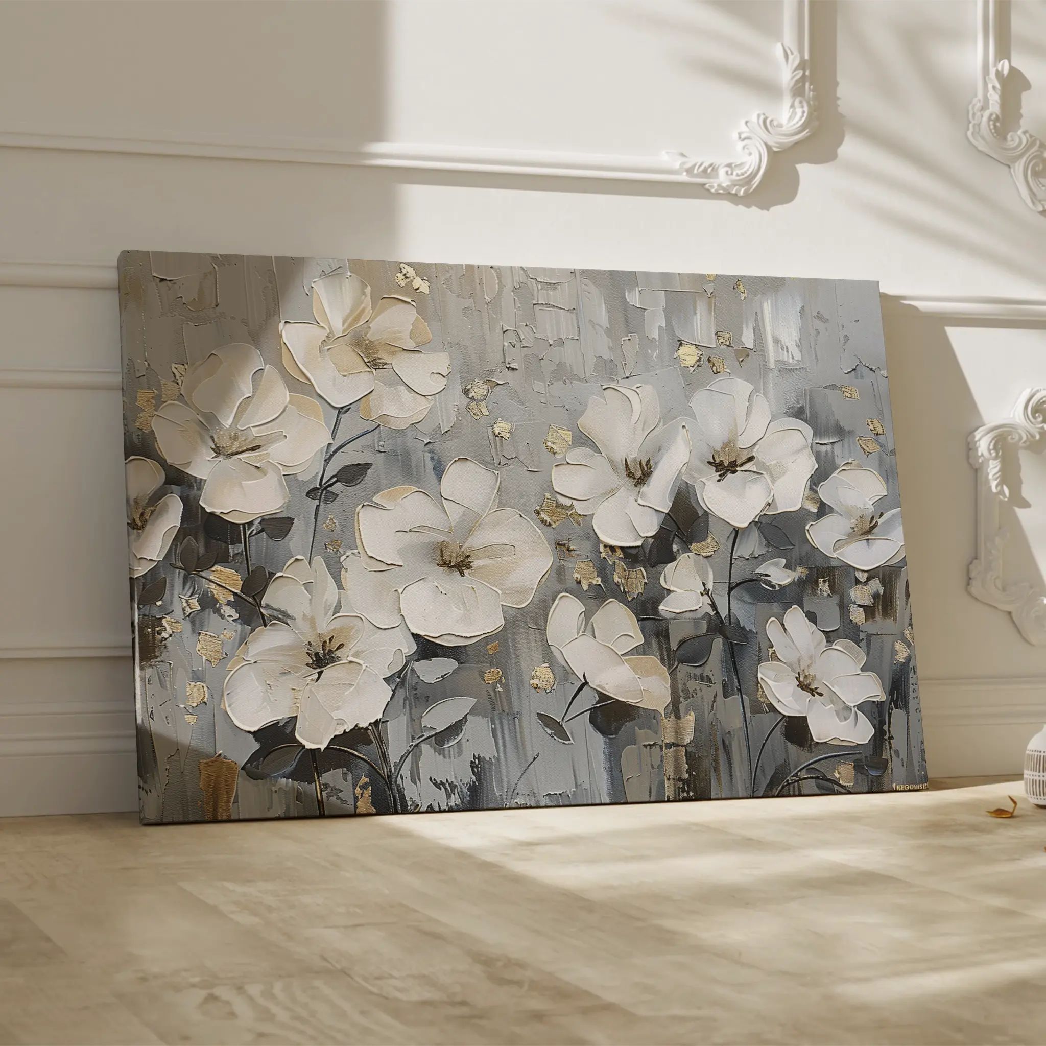 Floral Canvas Wall Art WAD869-F 90 x 60 cm / Stretched on hidden frame