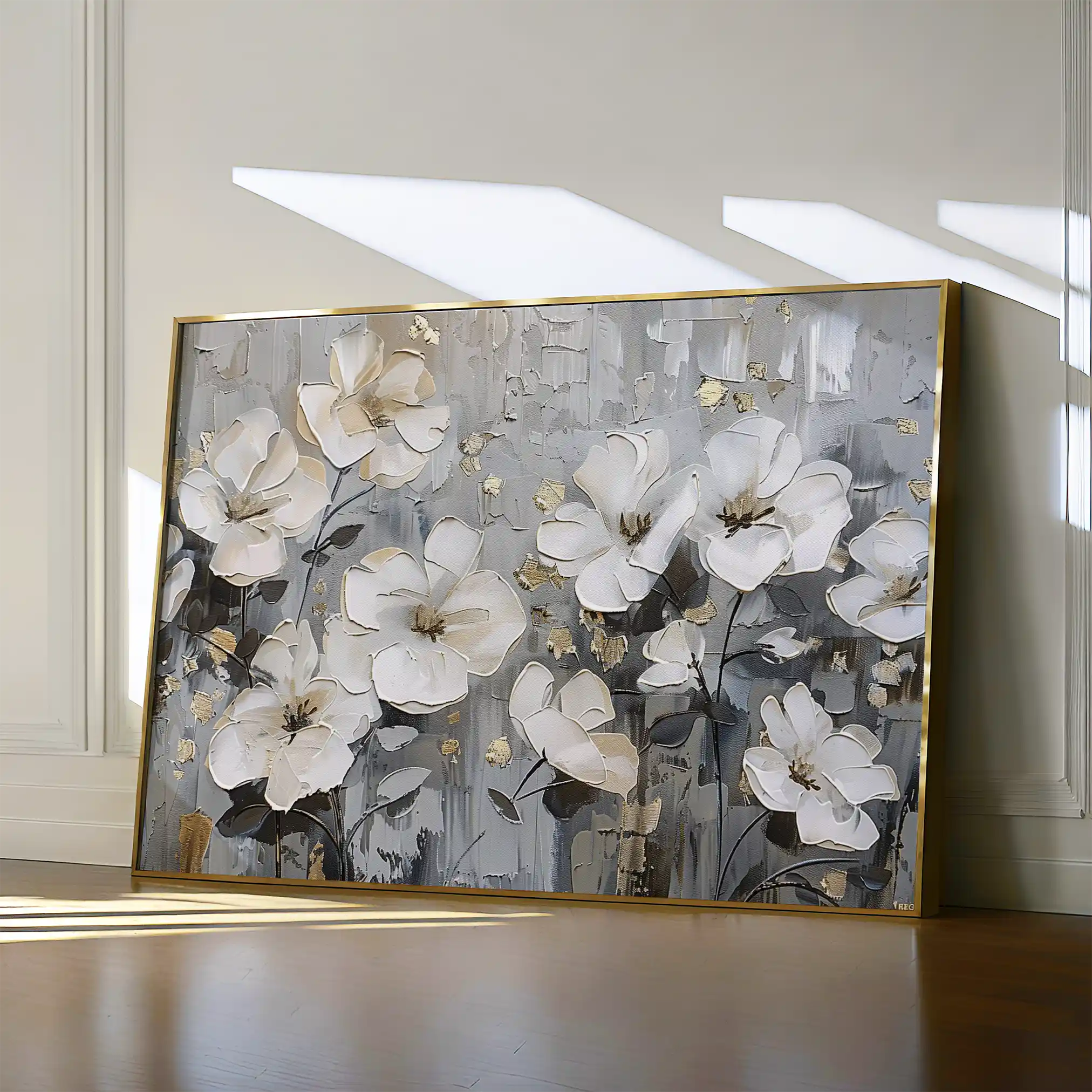 Floral Canvas Wall Art WAD869-F 90 x 60 cm / Stretched on hidden frame