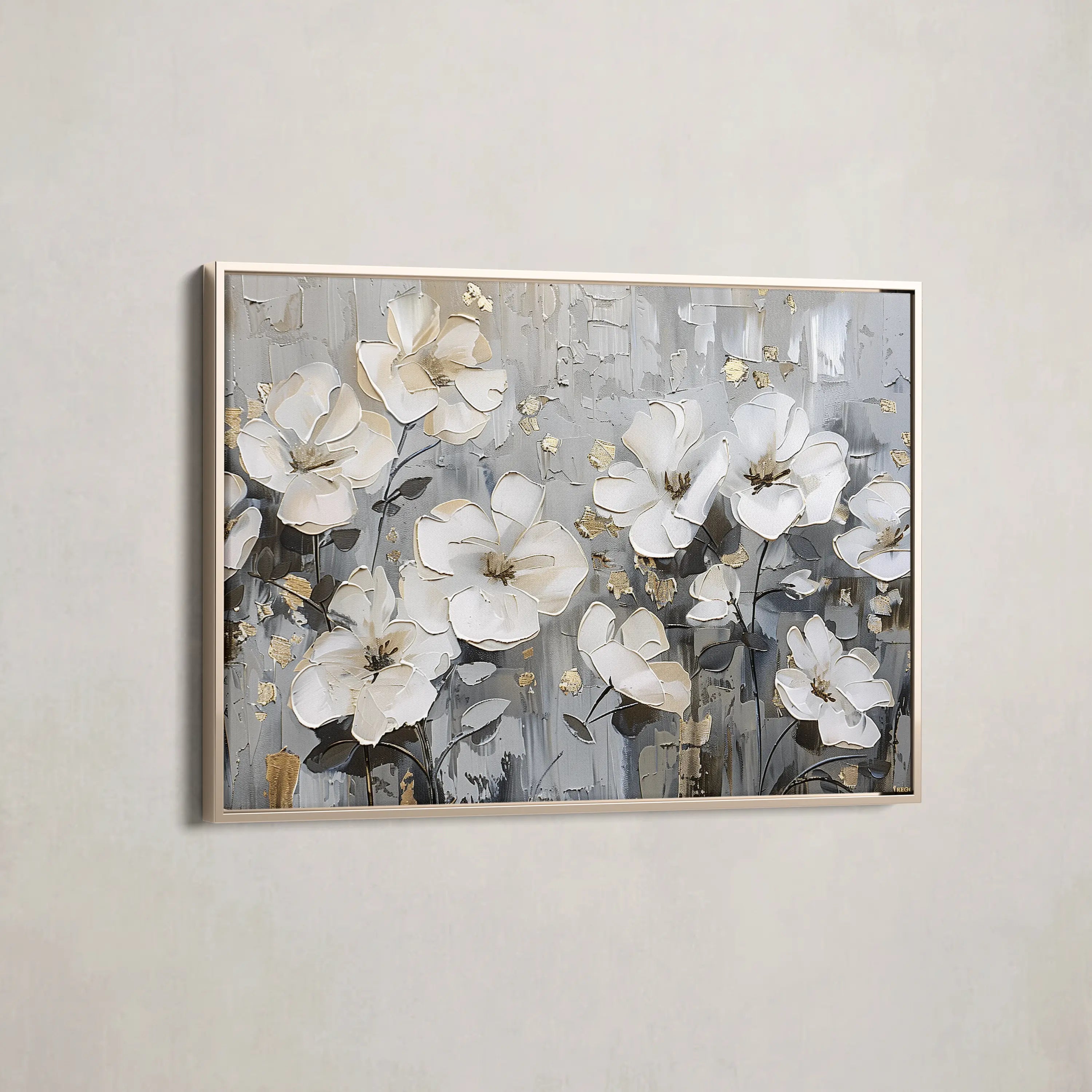 Floral Canvas Wall Art WAD869-F 90 x 60 cm / Stretched on hidden frame