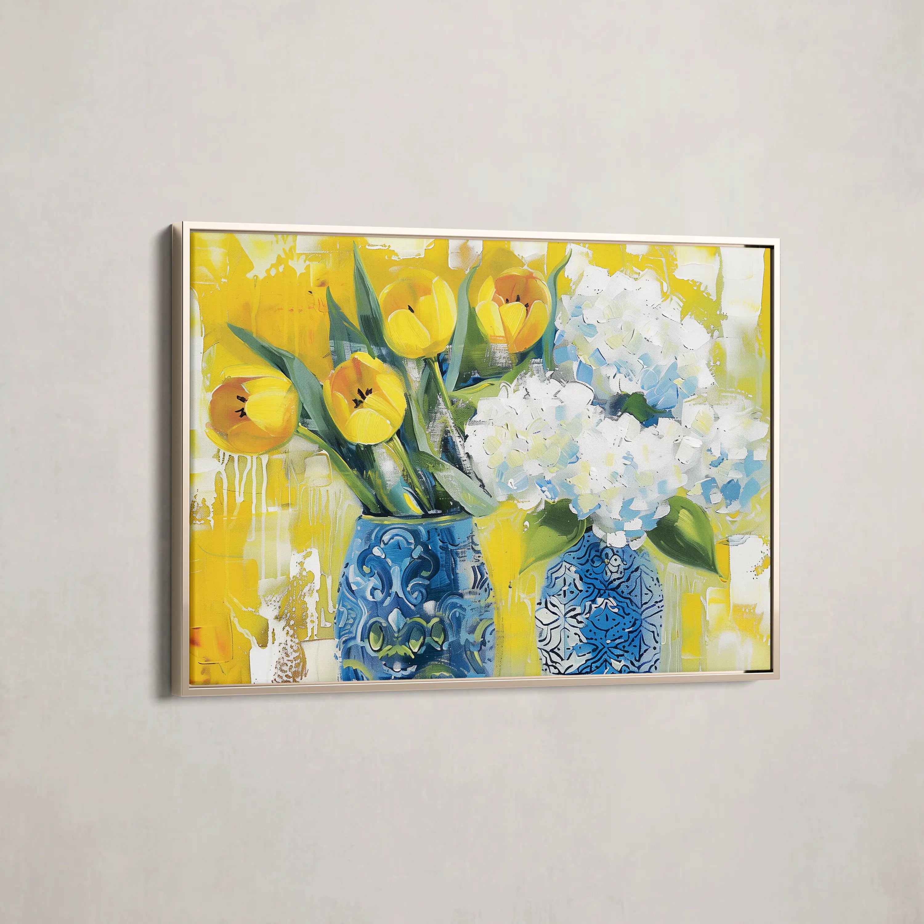 Floral Canvas Wall Art WAD870-F 90 x 60 cm / Stretched on hidden frame