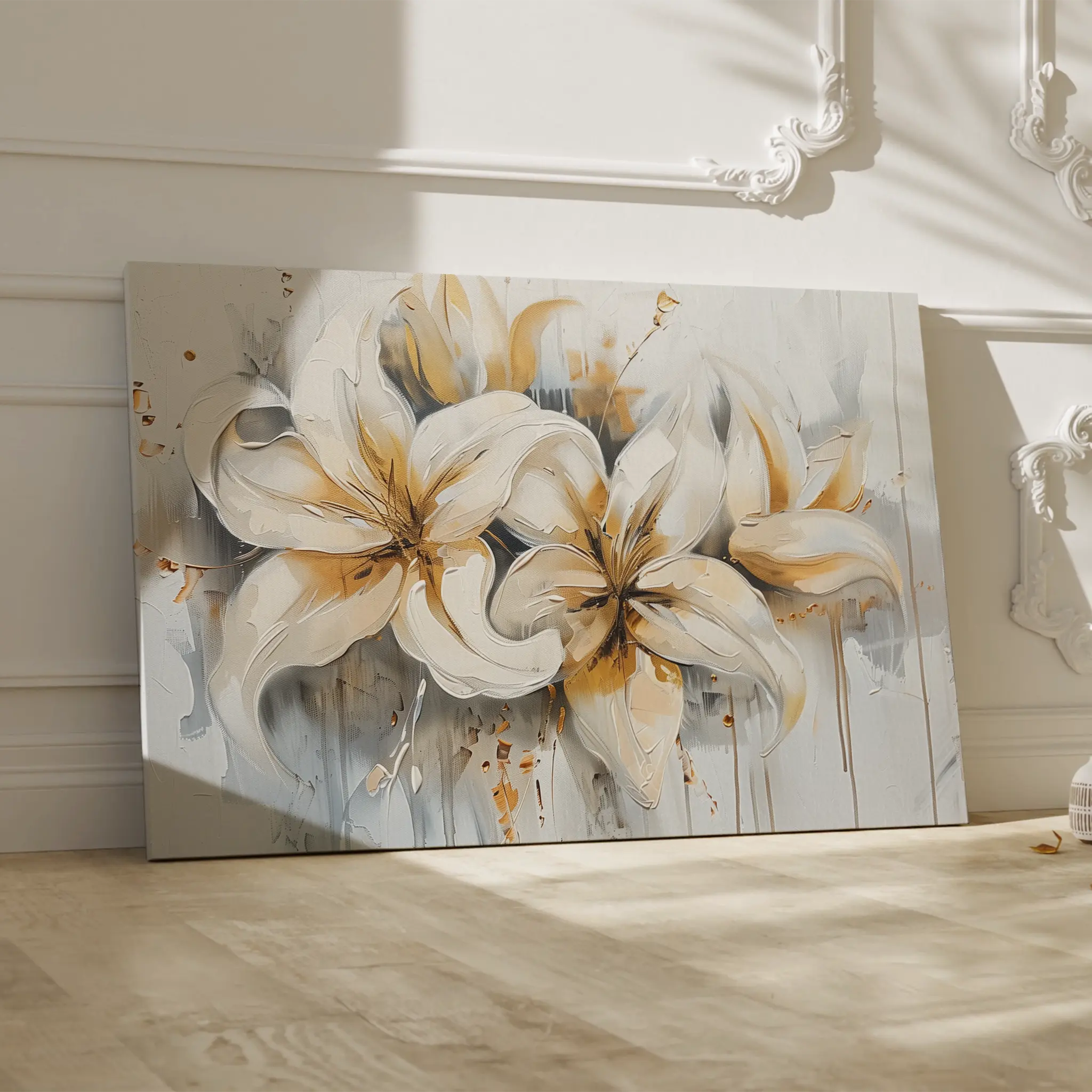 Floral Canvas Wall Art WAD873-F 90 x 60 cm / Stretched on hidden frame