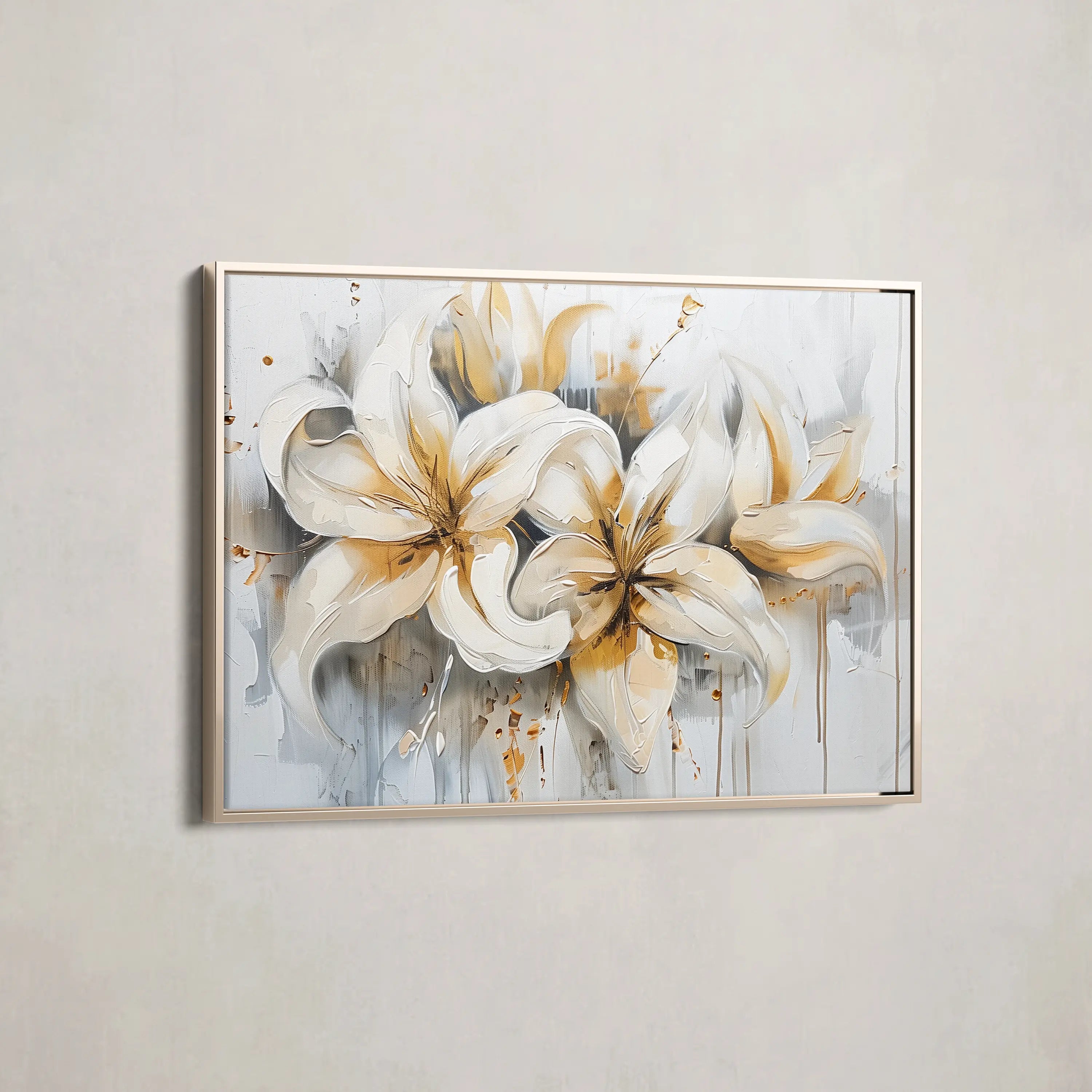 Floral Canvas Wall Art WAD873-F 90 x 60 cm / Stretched on hidden frame