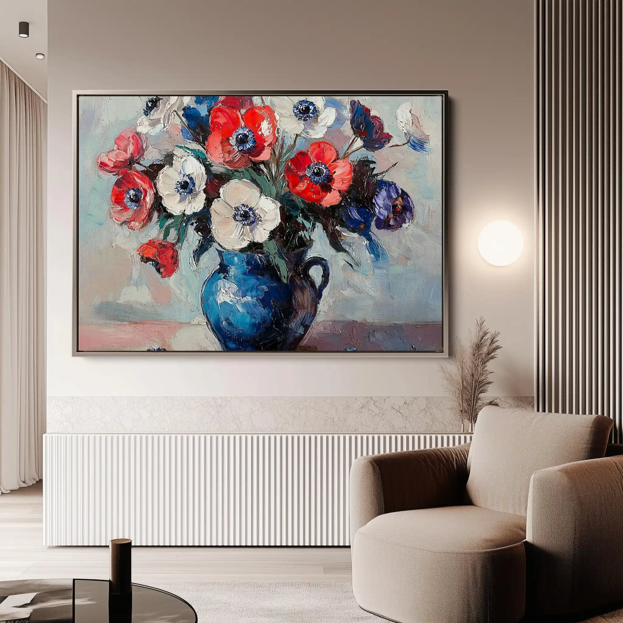 Floral Canvas Wall Art WAD874-F 90 x 60 cm / Stretched on hidden frame