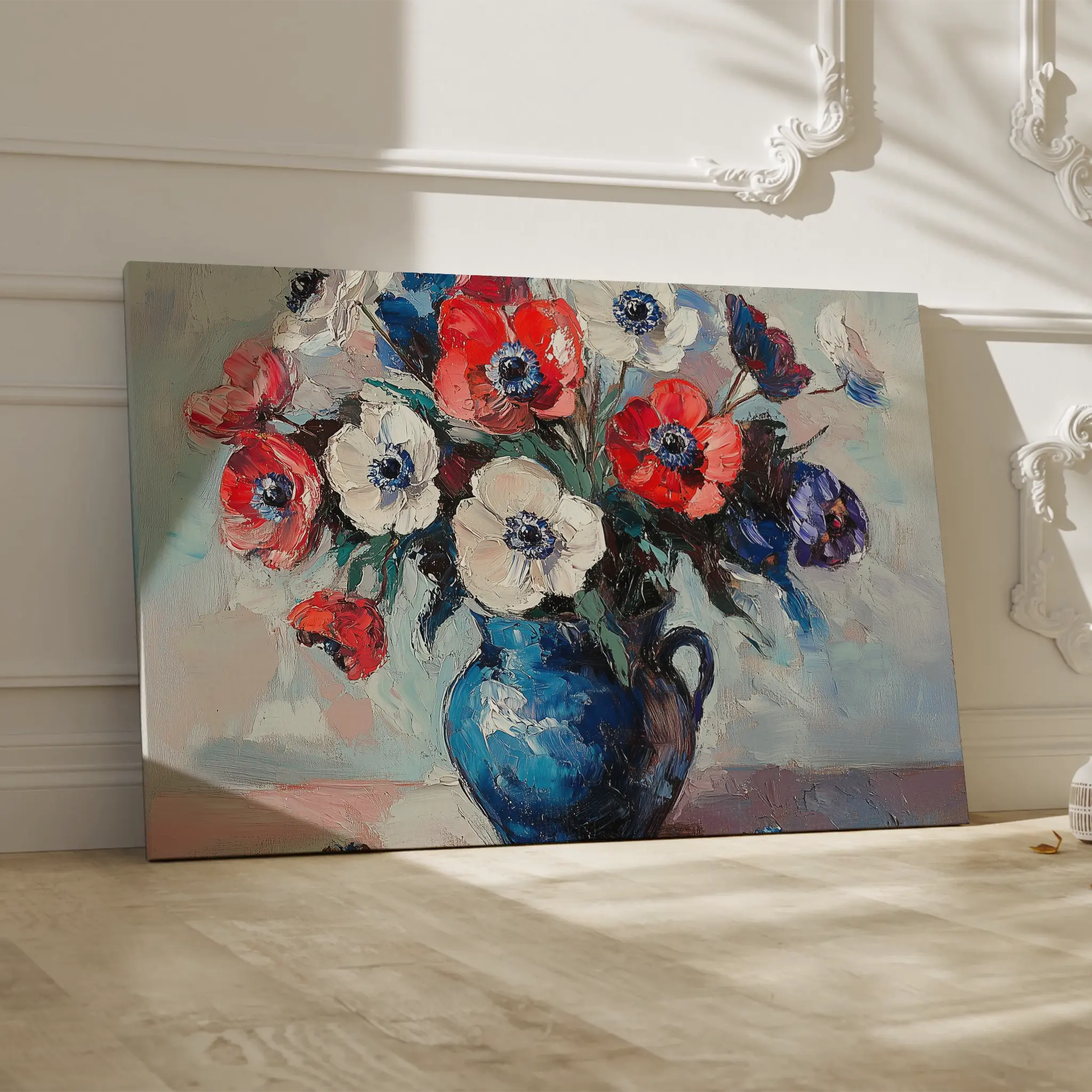 Floral Canvas Wall Art WAD874-F 90 x 60 cm / Stretched on hidden frame