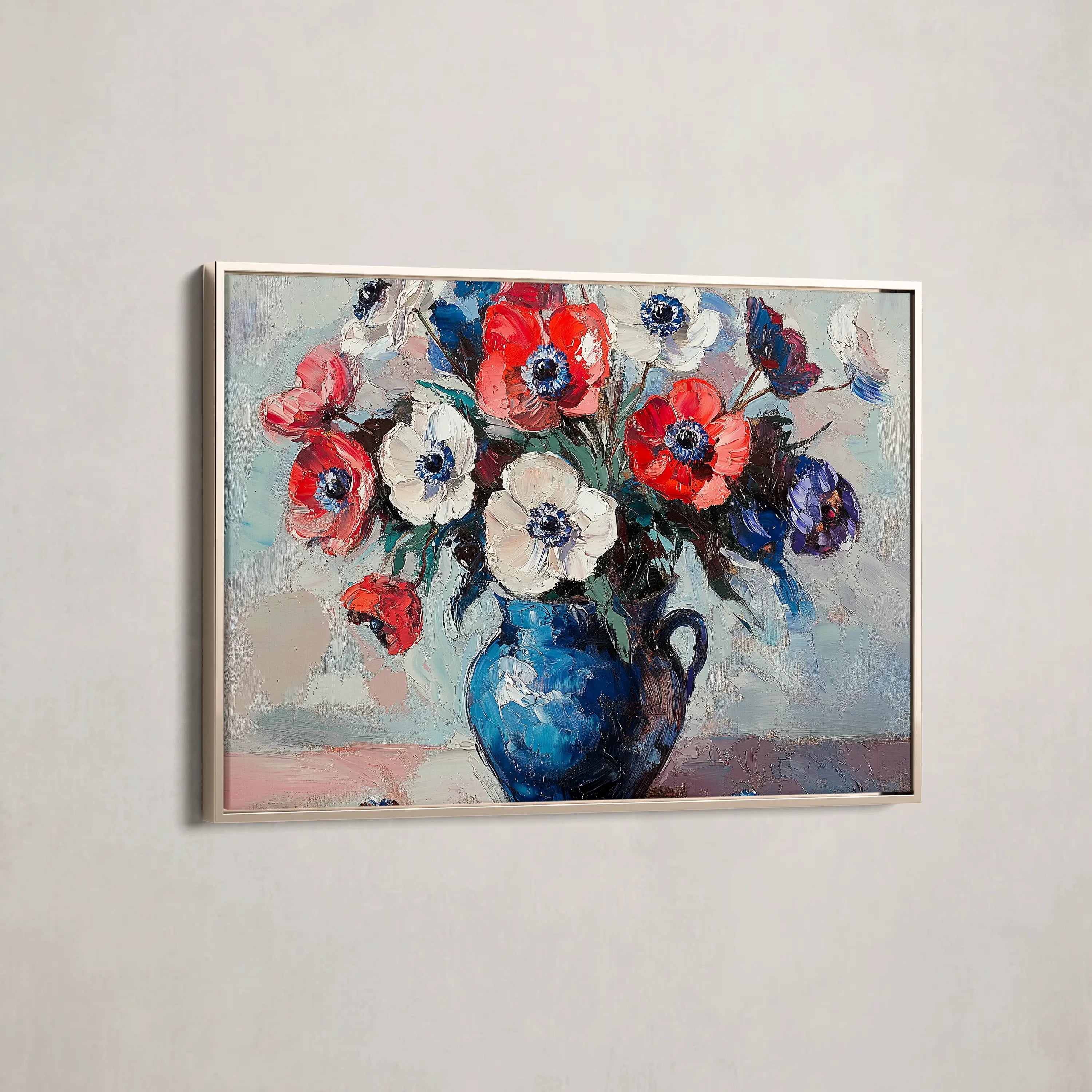 Floral Canvas Wall Art WAD874-F 90 x 60 cm / Stretched on hidden frame