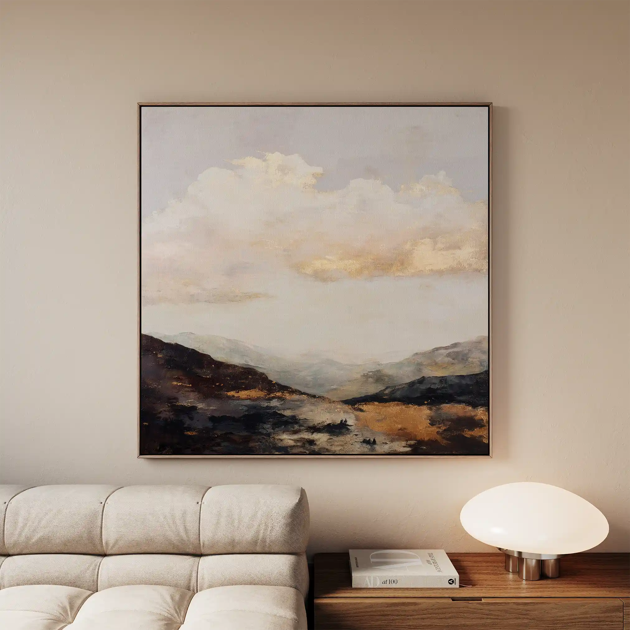 Abstract 875 Canvas Art 60 x 60 cm / Stretched on hidden frame