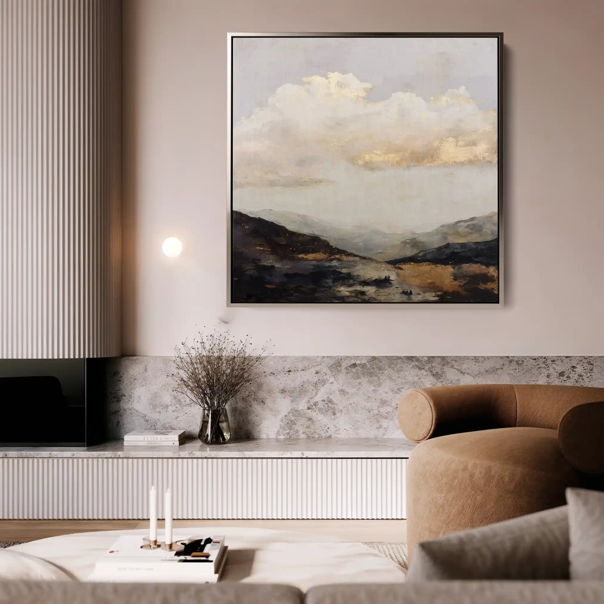 Abstract 875 Canvas Art 60 x 60 cm / Stretched on hidden frame