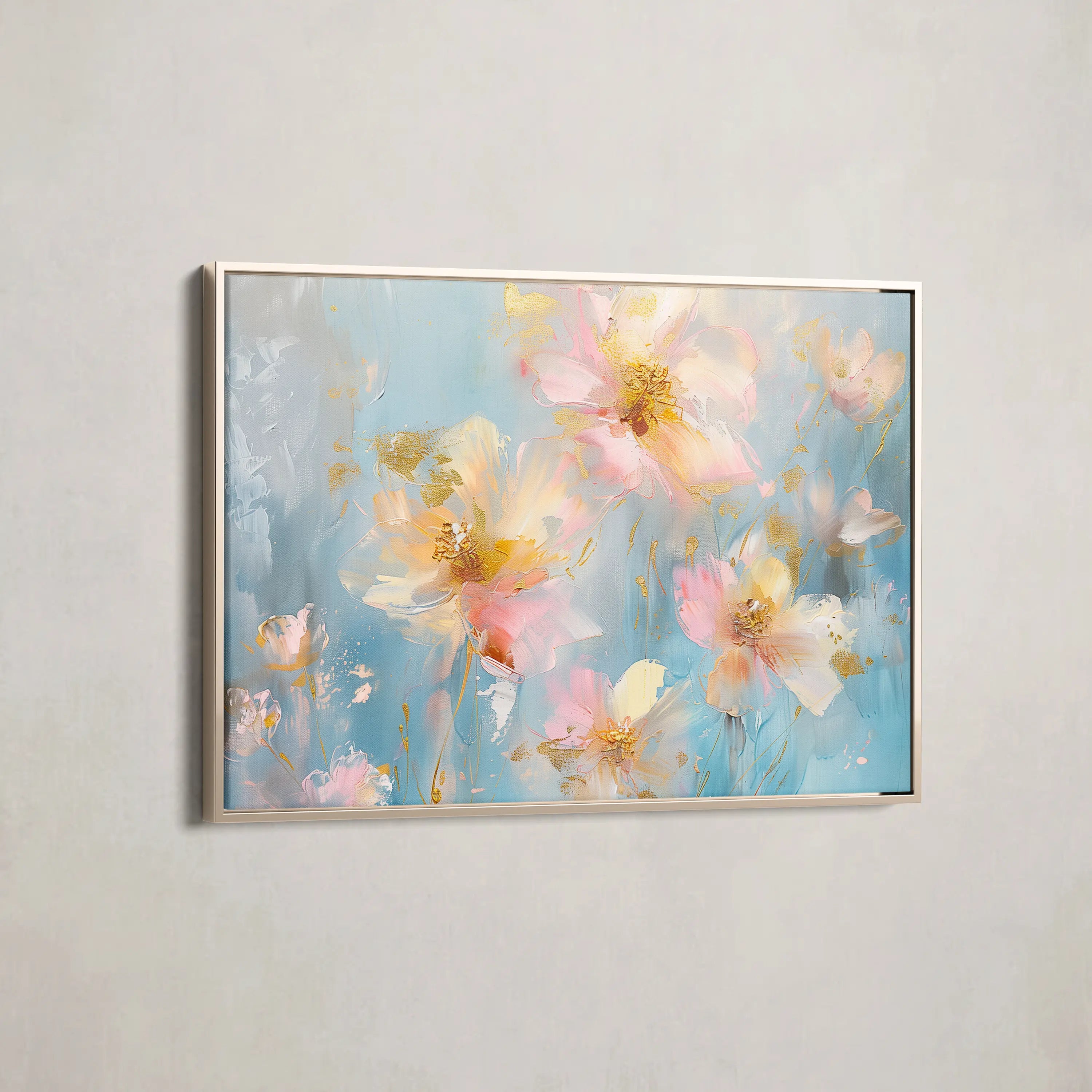 Floral Canvas Wall Art WAD875-F 90 x 60 cm / Stretched on hidden frame