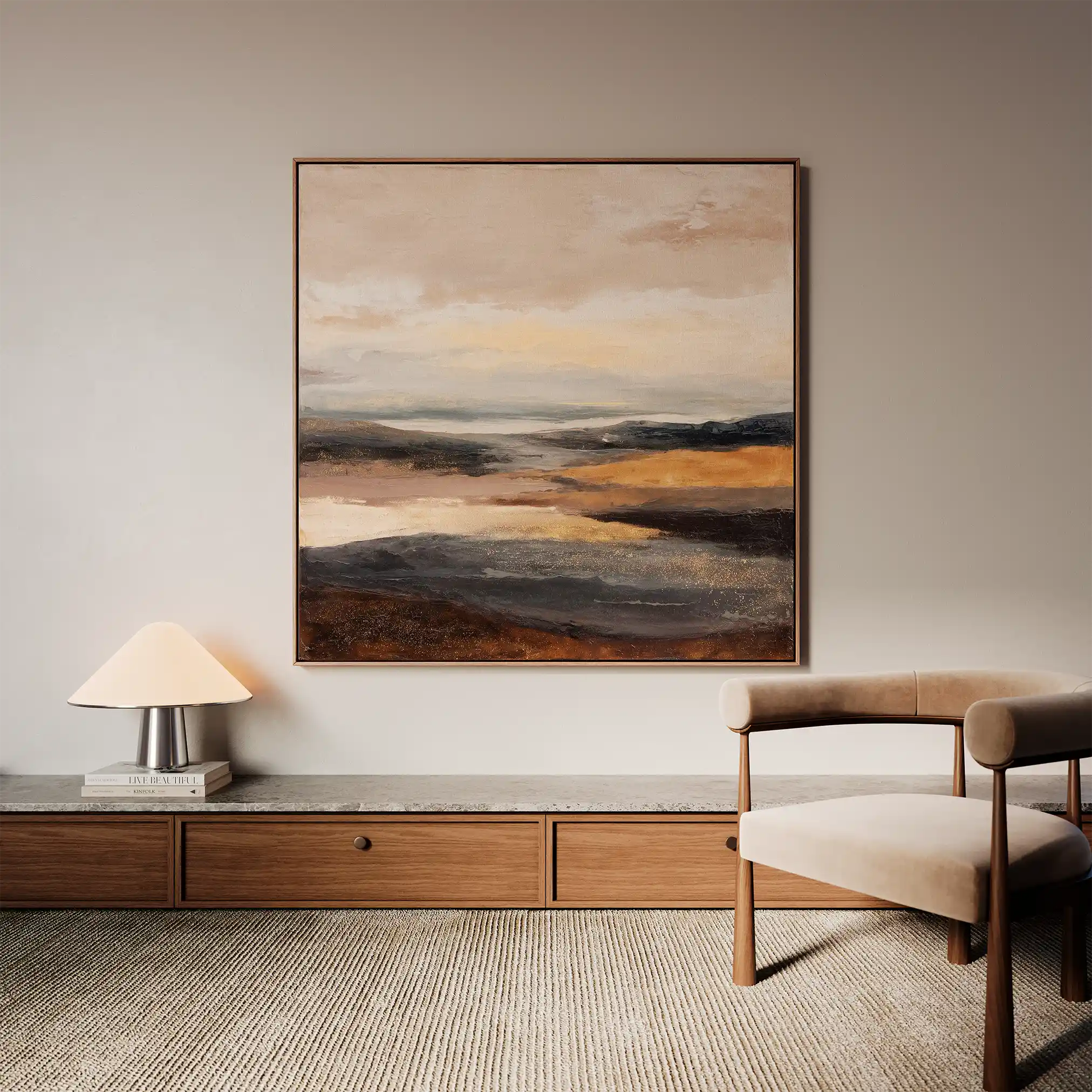 Abstract 876 Canvas Art 60 x 60 cm / Stretched on hidden frame