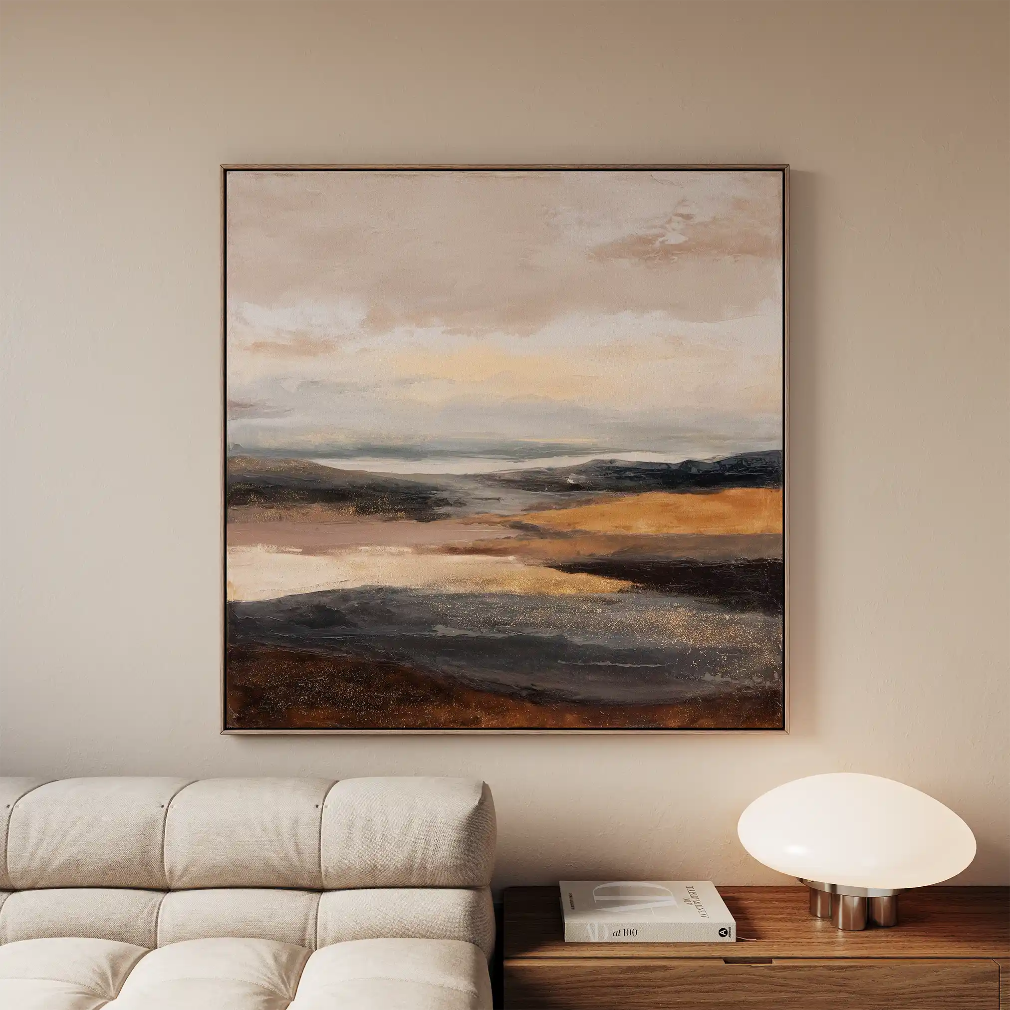Abstract 876 Canvas Art 60 x 60 cm / Stretched on hidden frame